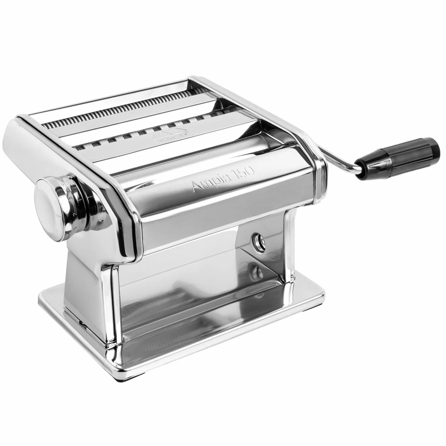 MARCATO Made in Italy Ampia 150 Classic Manual Pasta Machine, Chrome Steel. Makes Lasagne, Fettuccine & Tagliolini
