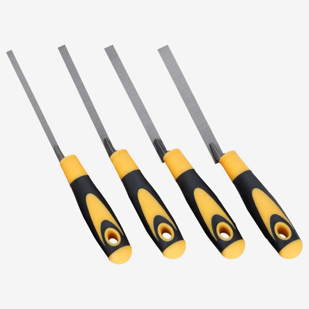 4 Stück Putzkelle schmal ergonomisch, Breiten 8, 10, 12, 14 mm, Fugenkelle edelstahl, Fugenkellen mit softgriff, Kohlenstoffstahl Fugenkellen Set, Fugenkelle, geeignet für Bau- und Keramikfliesen.