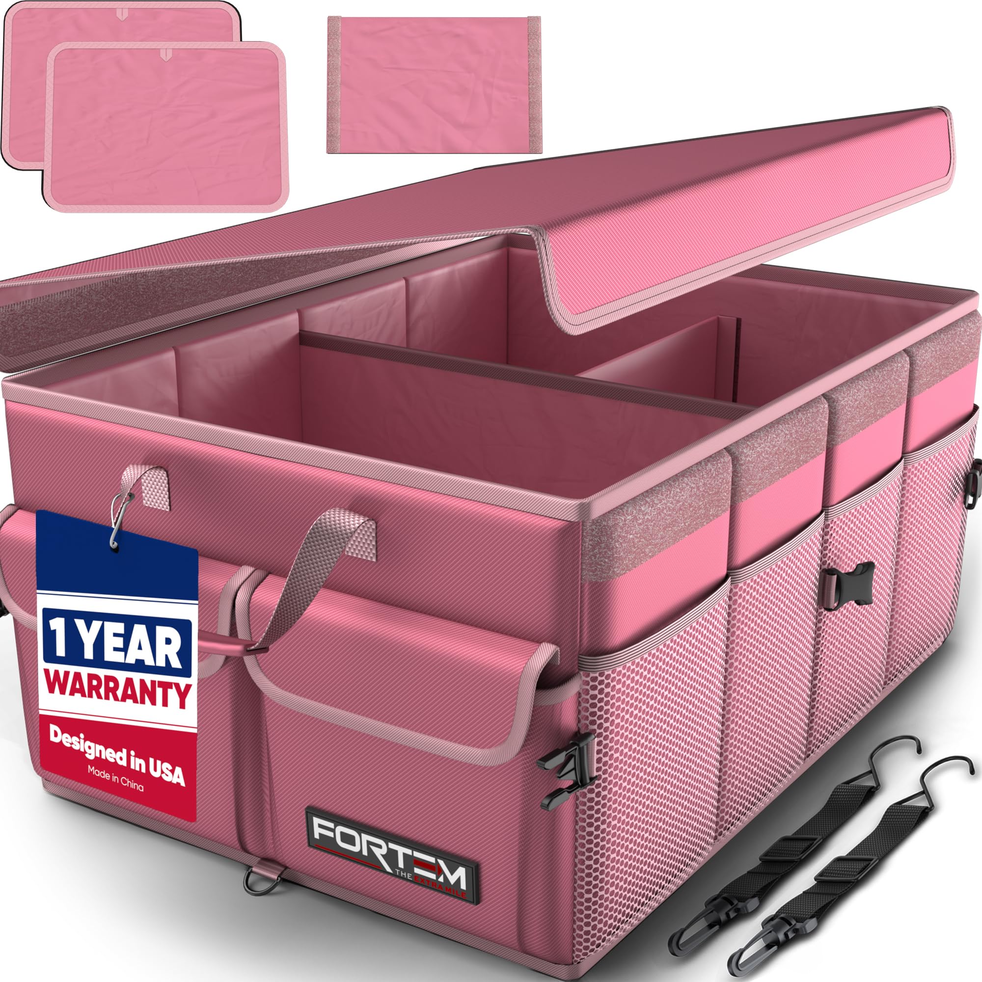 Refined Collapsible Trunk Organizer with Lid