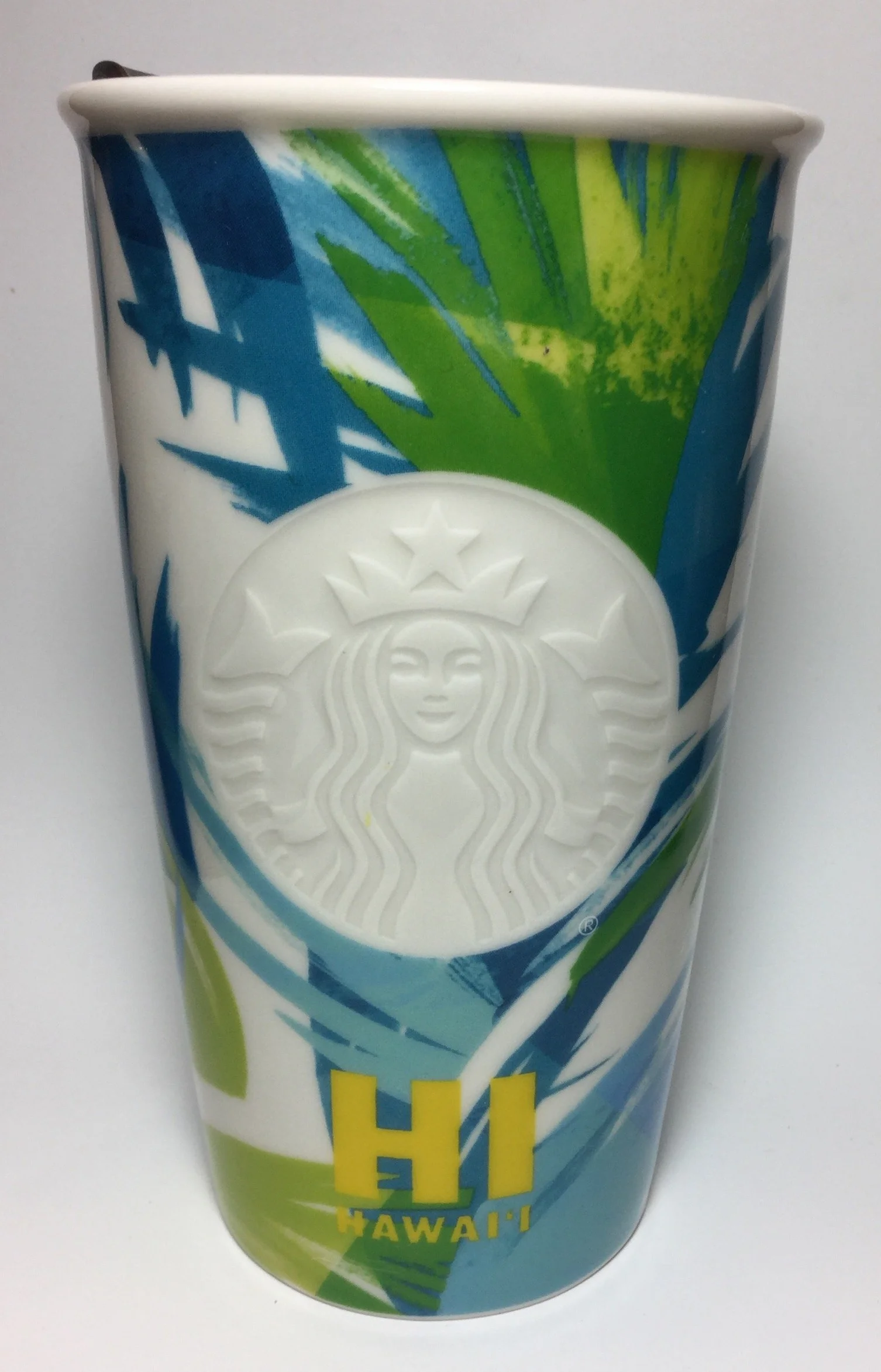 Starbucks 2016 Dot Collection Hawaii Limited Ceramic Travel Tumbler / Mug