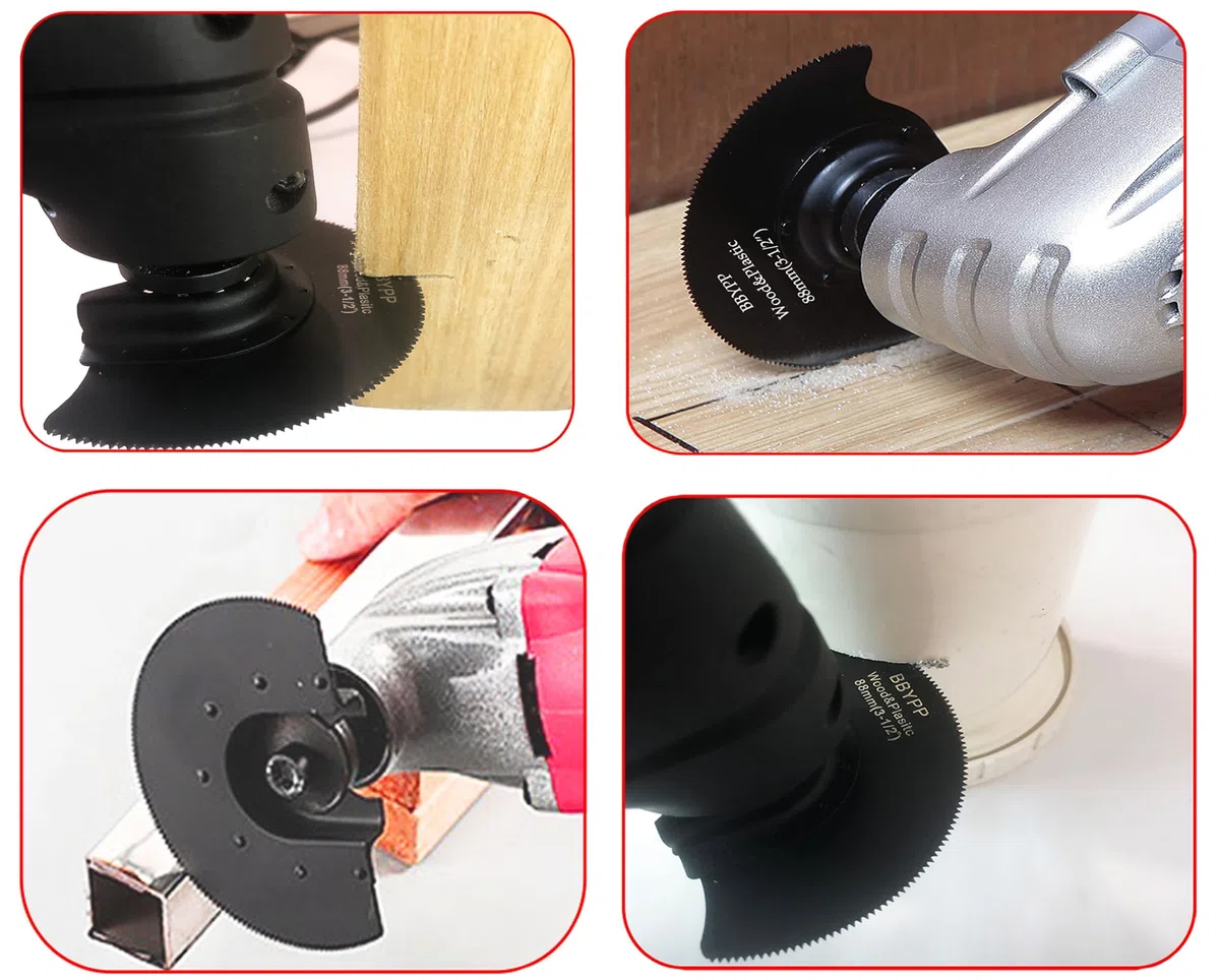 7tlg Fein Multimaster Sägeblätter, Oszillierende Halbrund Sägeblätter, Oszillierende Halbkreis Sägeblatt Multitool Halbkreisförmige für Holz Kunststoff PVC