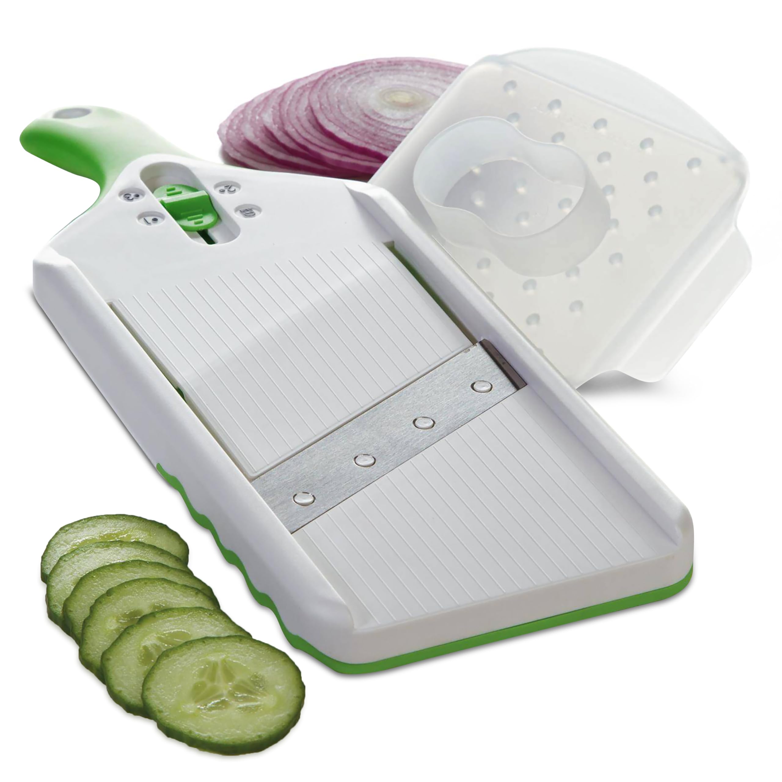 Precision Adjustable Mandoline Slicer | Green