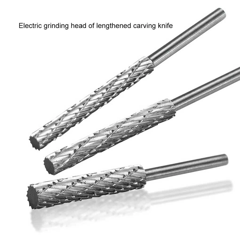 Rotary Burs Feile Hochgeschwindigkeitsstahl Professionelles Zuhause Aluminium Kupfer Eisen Fräsen Hobel Bohrer Power Gravur Schweißen, 3 * 5 * 35 * 60