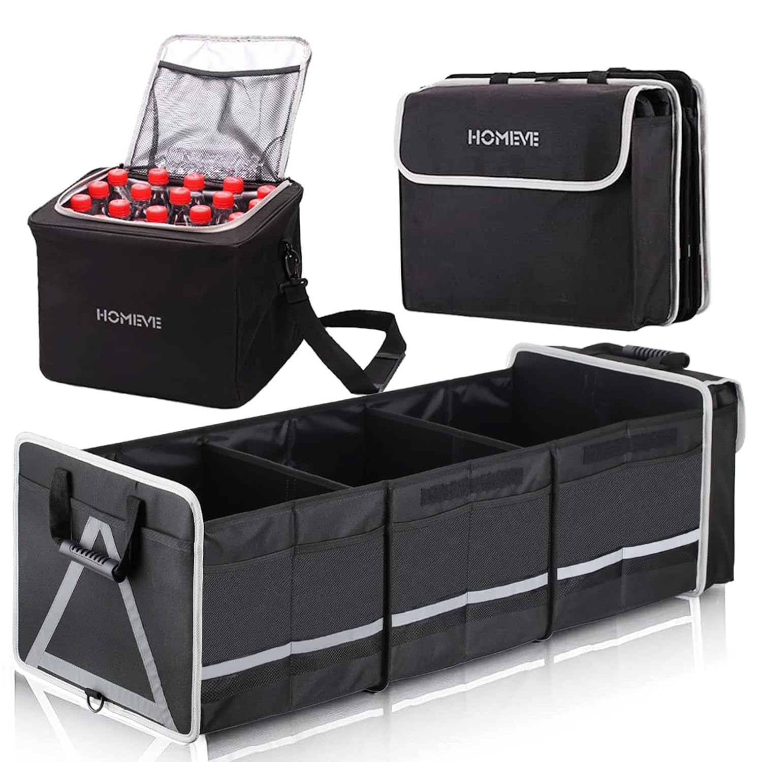 Collapsible Trunk Organizer with Thermal Compartment