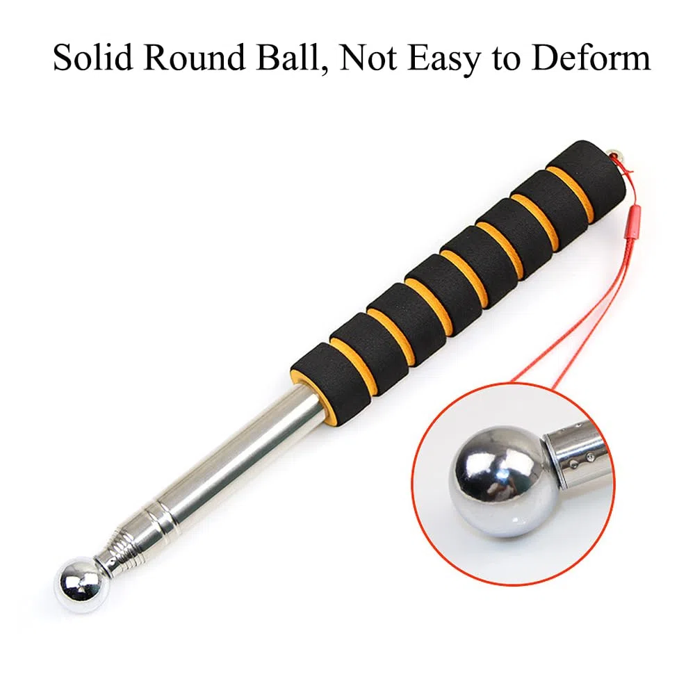 1 Stück 130 cm Schalldetektionshammer, Keramische Fliese Hohlen Checker, Inspektion Hammer Werkzeug mit Schwamm Griff für Hausdekoration