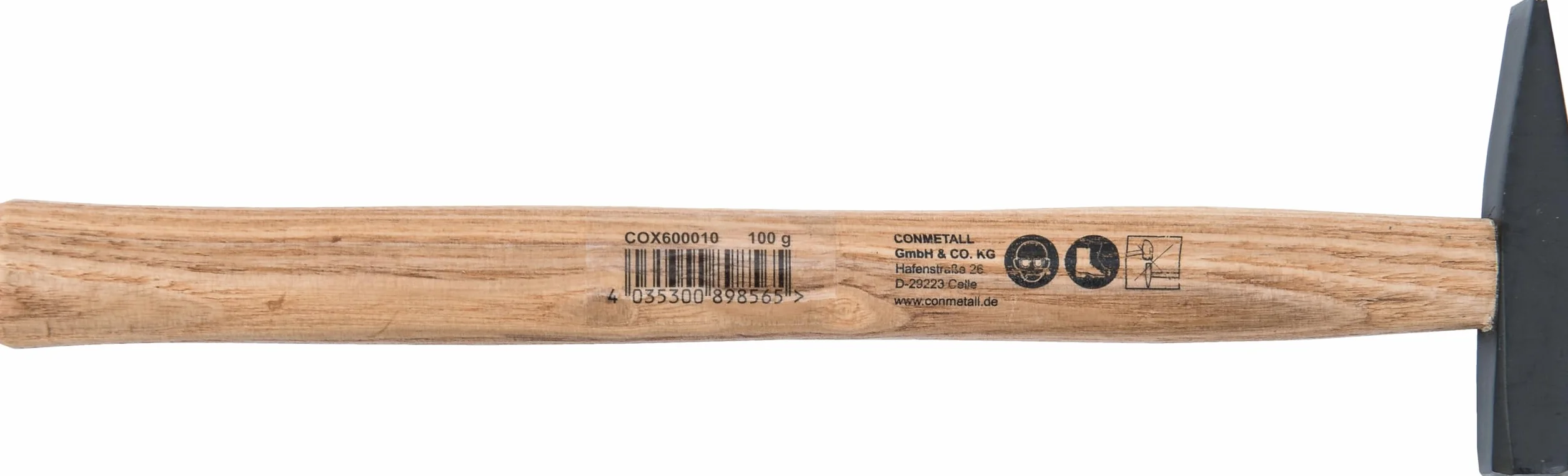 Connex Schlosserhammer - 100g Kopfgewicht - Robuster Holzstiel - Maximale Schlagkraft - Für Profis & Heimwerker/Hammer klein/Mini Hammer/Holzhammer / COX600010 (Packung mit 2)