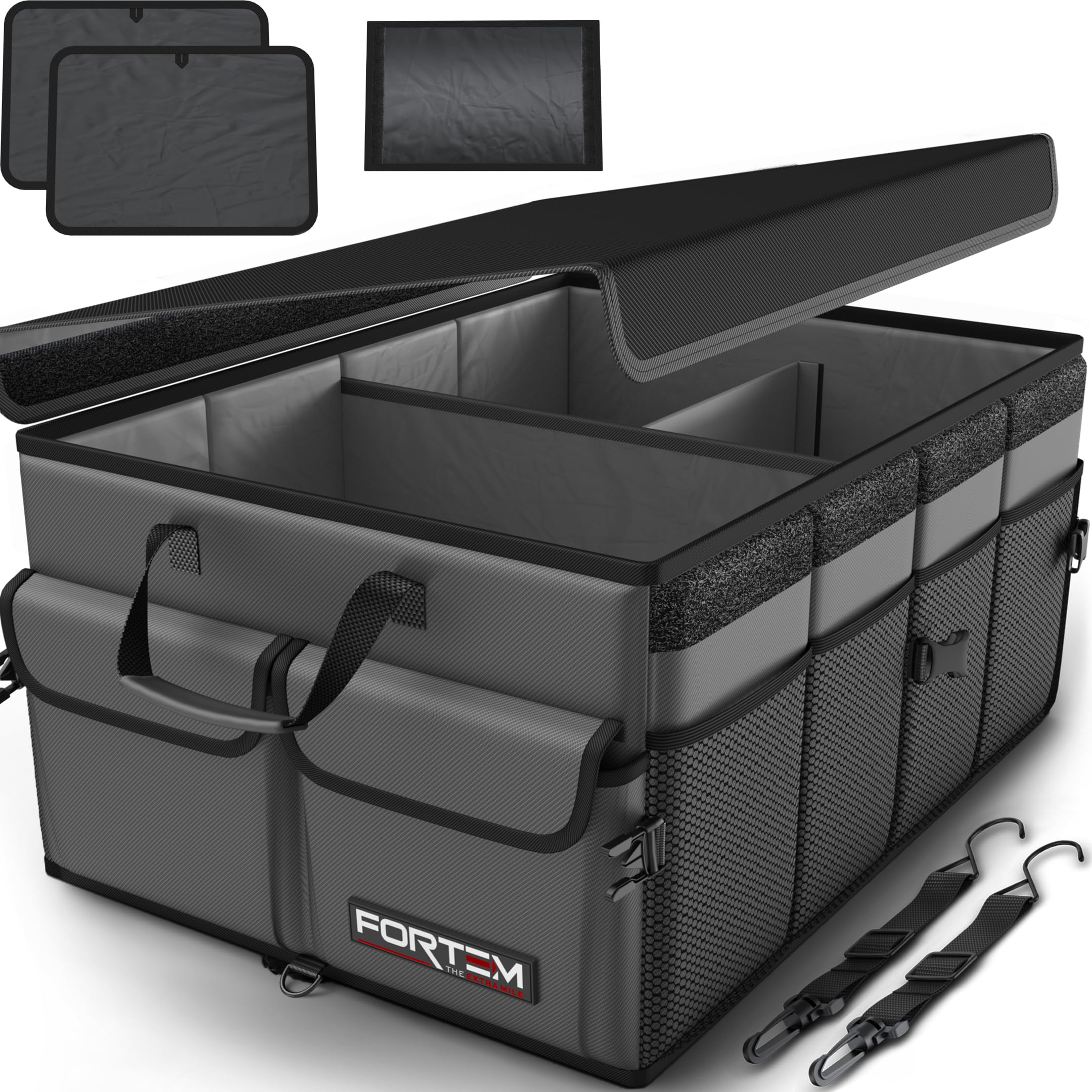 Refined Collapsible Trunk Organizer with Lid