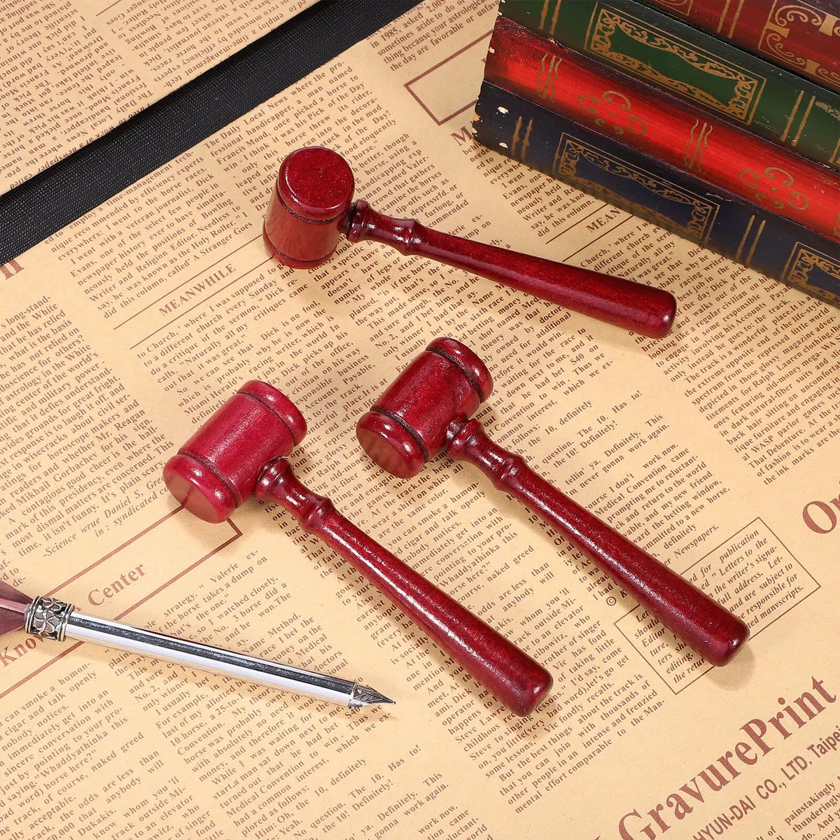 3 Stück Mini Richterhammer Aus Holz 4.33In Kinder Holzhammer Für Rollenspiel Und Dekoration Sicheres Holzspielzeug Für Kinder Ab 4 Jahren Traditioneller Richter Gavel Requisit