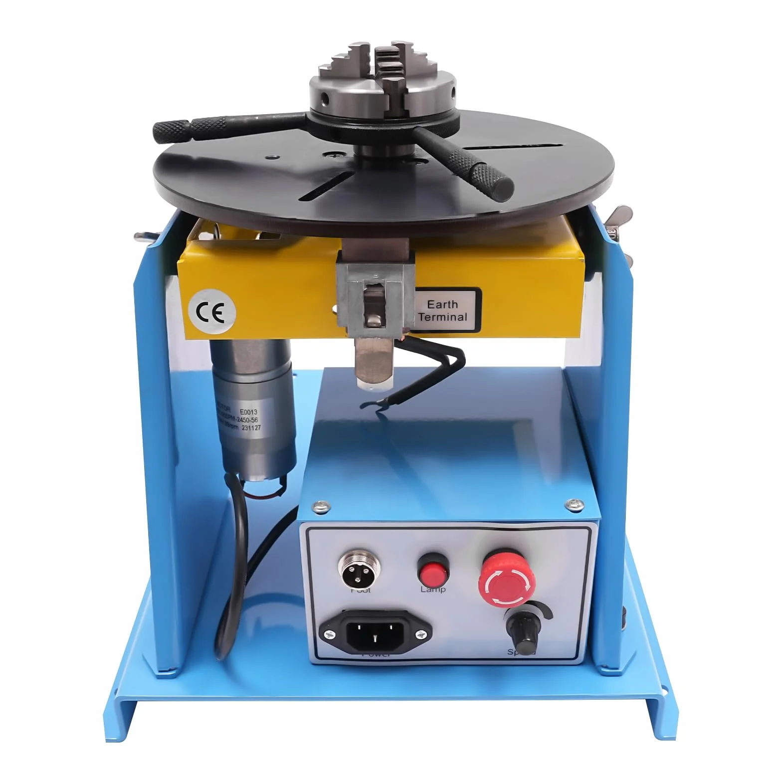Drehbarer Schweißpositionierer Drehtisch, Schweißpositionierer, Schweißpositionierer 10kg(Horizontal)/5kg(Vertikal) Drehtisch Schweiß Arbeitsplatte 0-90°,