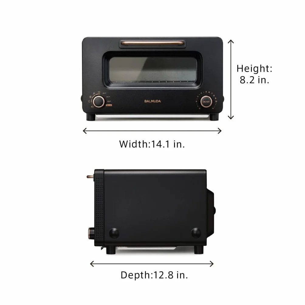 Steam Oven Toaster | Compact 14.1″W × 12.6″D × 8.2″H | 6 Modes: Shokupan, Golden Toast, Pizza, Croissant, Oven, Salamander Grill | (Baking Tray Sold Separately) | Off-white