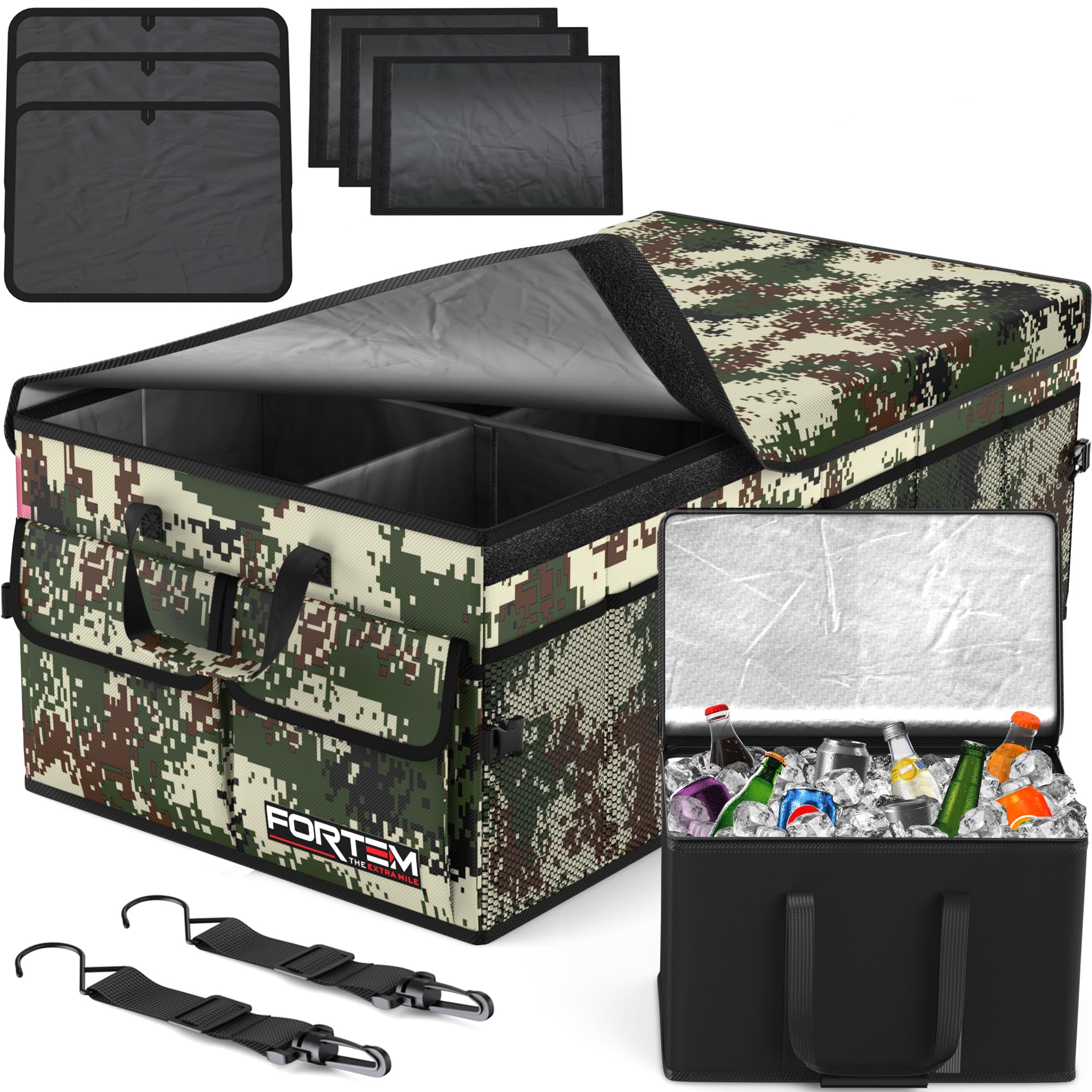 Refined Collapsible Trunk Organizer with Lid