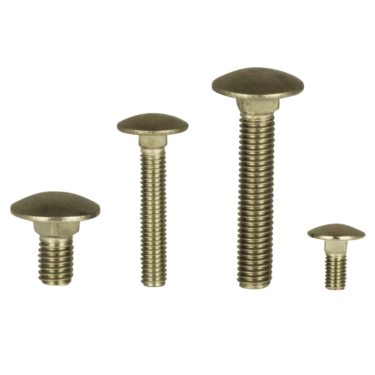 Schlossschrauben M10 X 60 DIN 603 Edelstahl A2 (10 Stück) - V2A Flachrundschrauben mit Vierkantansatz u. Vollgewinde