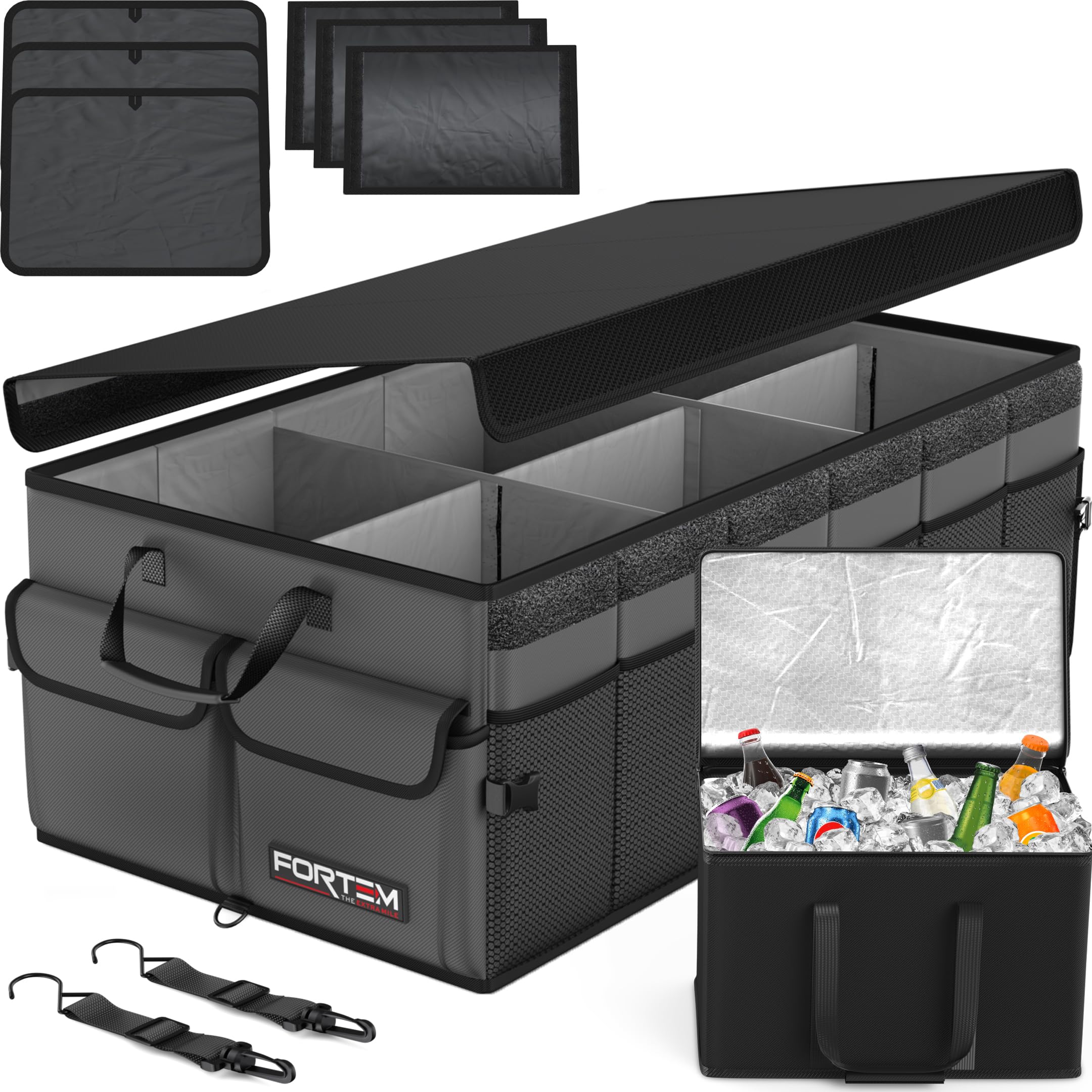 Refined Collapsible Trunk Organizer with Lid