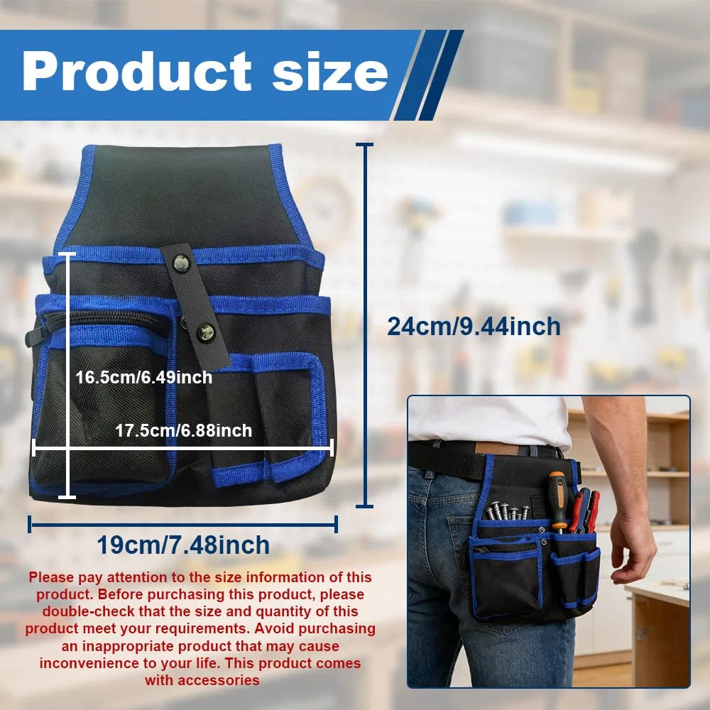 Werkzeugtasche,Multi-Purpose Werkzeughalter Organizer,Elektriker Beutel,für Werkstattlagerung, Holzbearbeitungswerkzeuge,Schraubendrehertasche