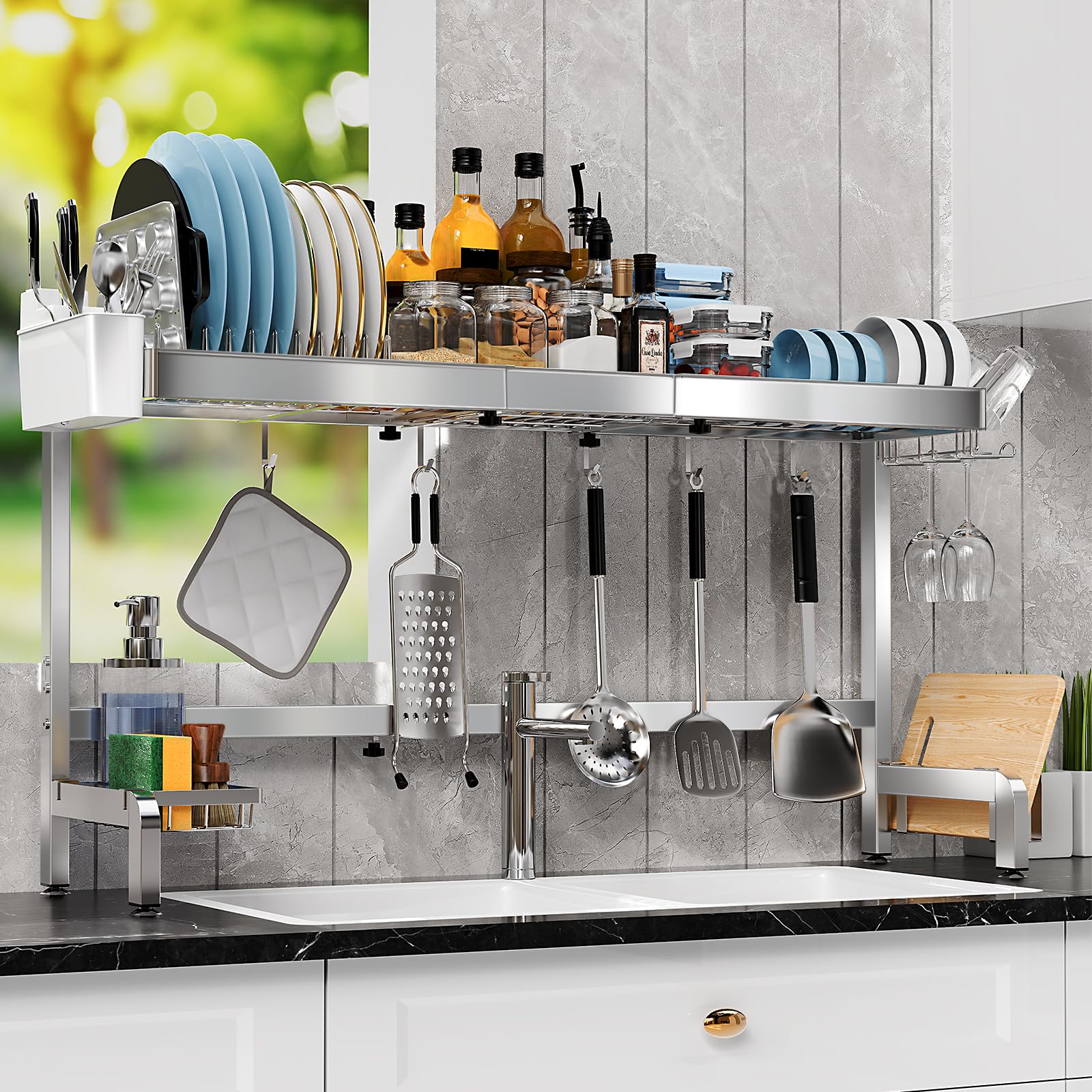 Expandable Three-Tier Over-Sink Drying Solution