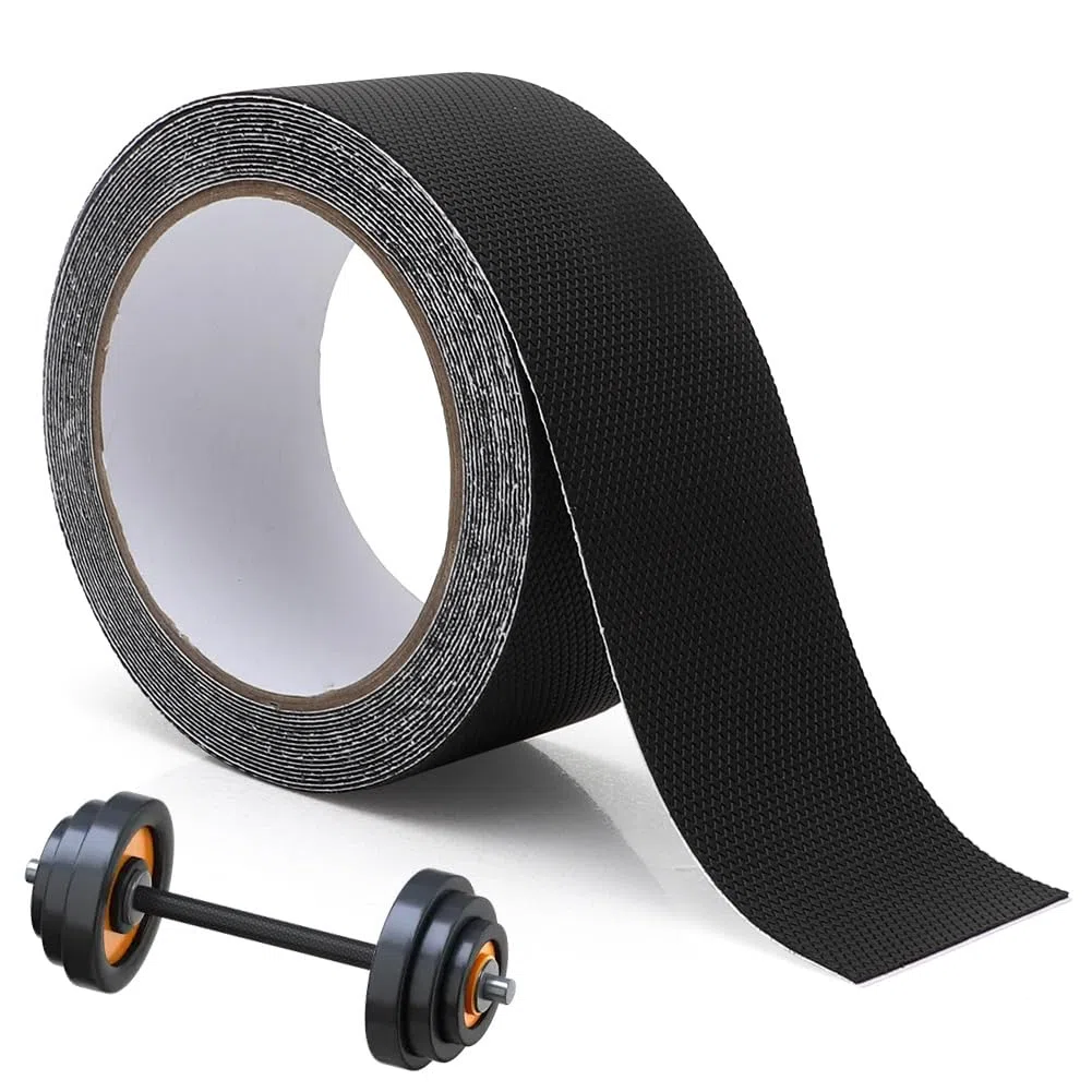 RANJIMA Anti-Rutsch Klebeband Gummi 50 mm x 5 m, rutschfestes Selbstklebeband Wasserfest und strapazierfähig für Treppenstufen Leiter Werkzeuge Bad und Garten