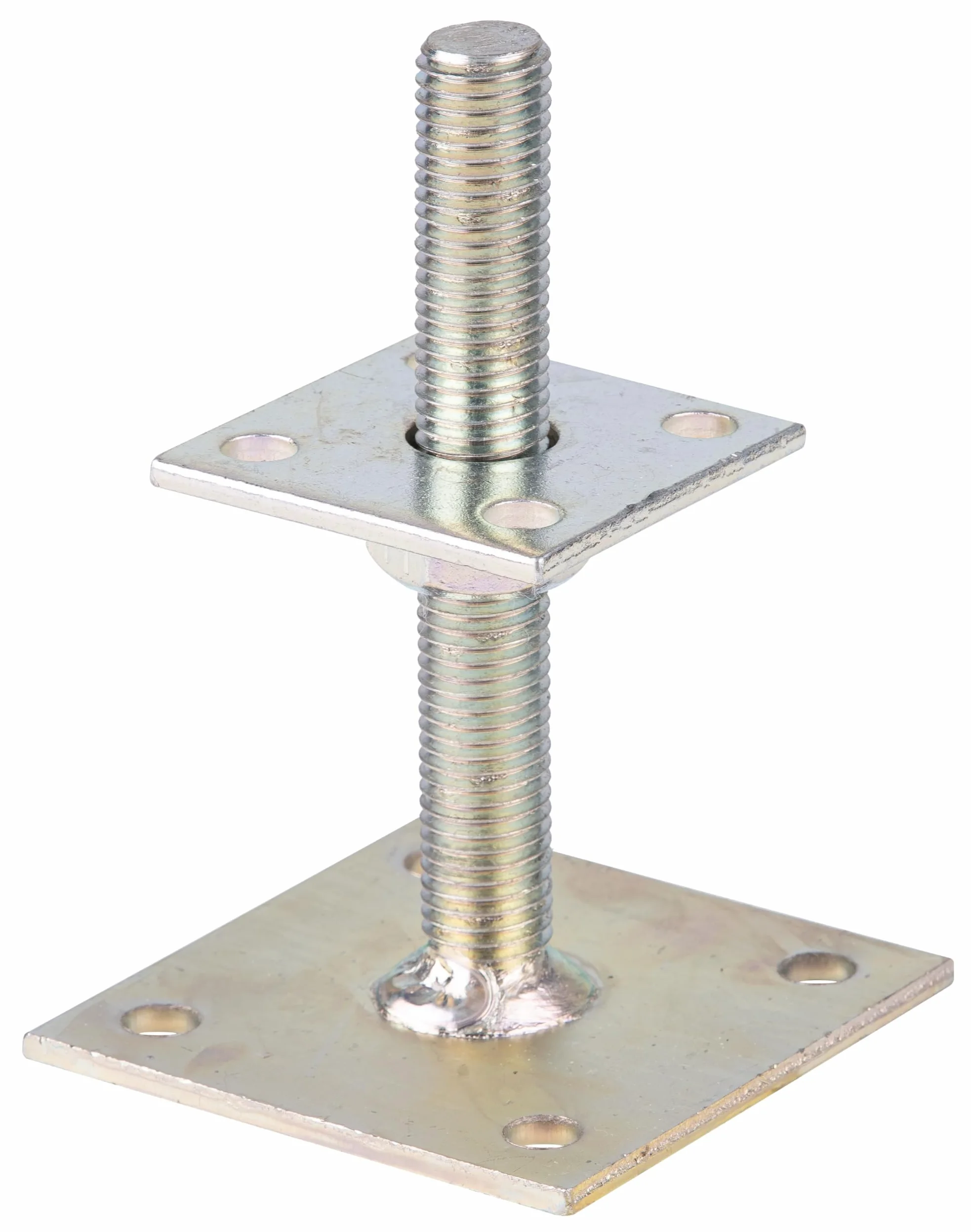 Alberts 218102 Pfostenträger | zum Aufschrauben | galvanisch verzinkt, dickschichtpassiviert | höhenverstellbar 30 - 150 mm | 70 x 70 mm