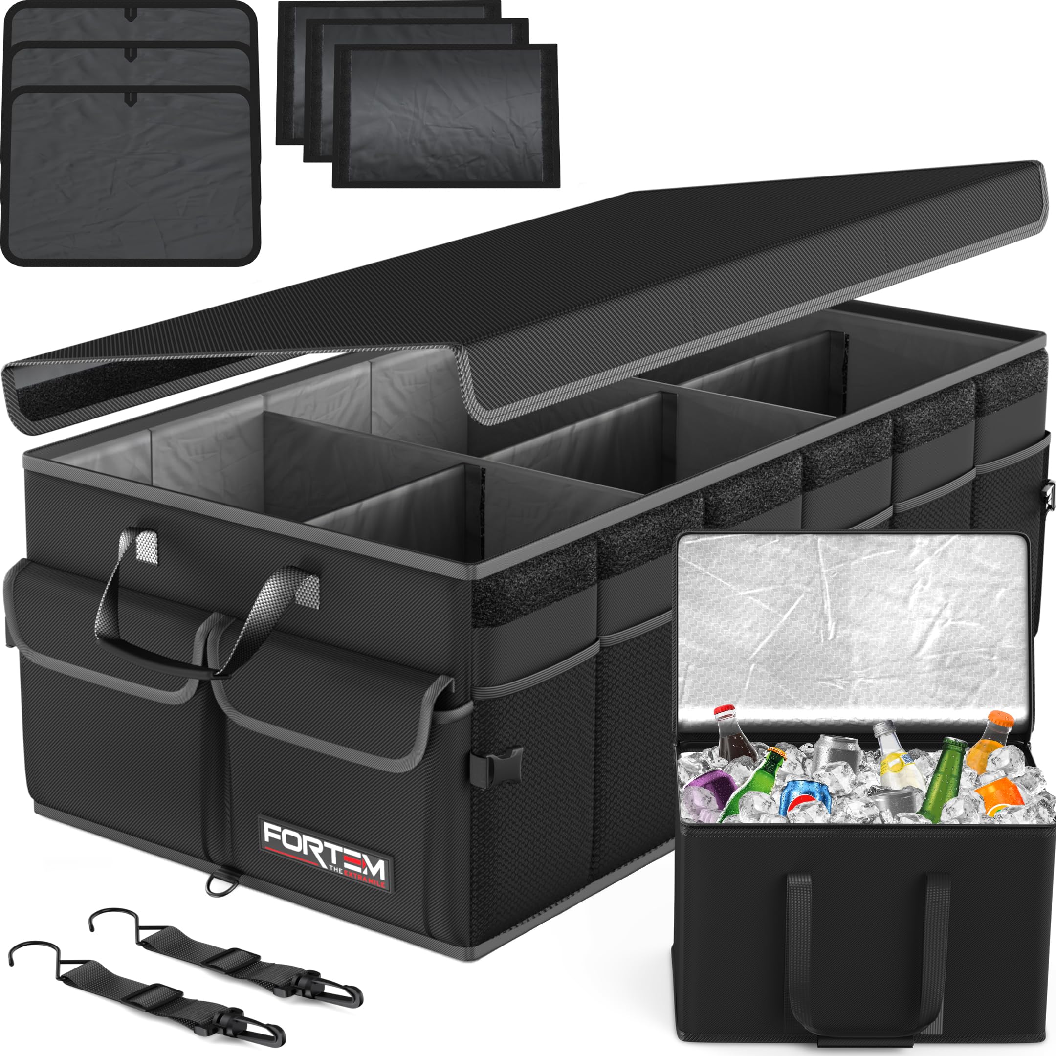 Refined Collapsible Trunk Organizer with Lid