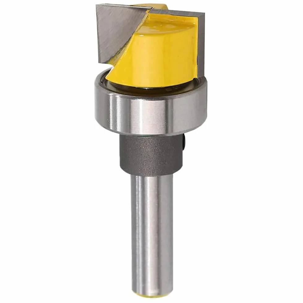 8mm Schaft Bündigfräser Kugellager Oben Bodenreinigung Holz Fräser Planfräser Hobelfräser Reinigungsfräser Bottom Bearing Flush Router Bit Oberfräser Fräser für Holzbearbeitung Fräswerkzeuge