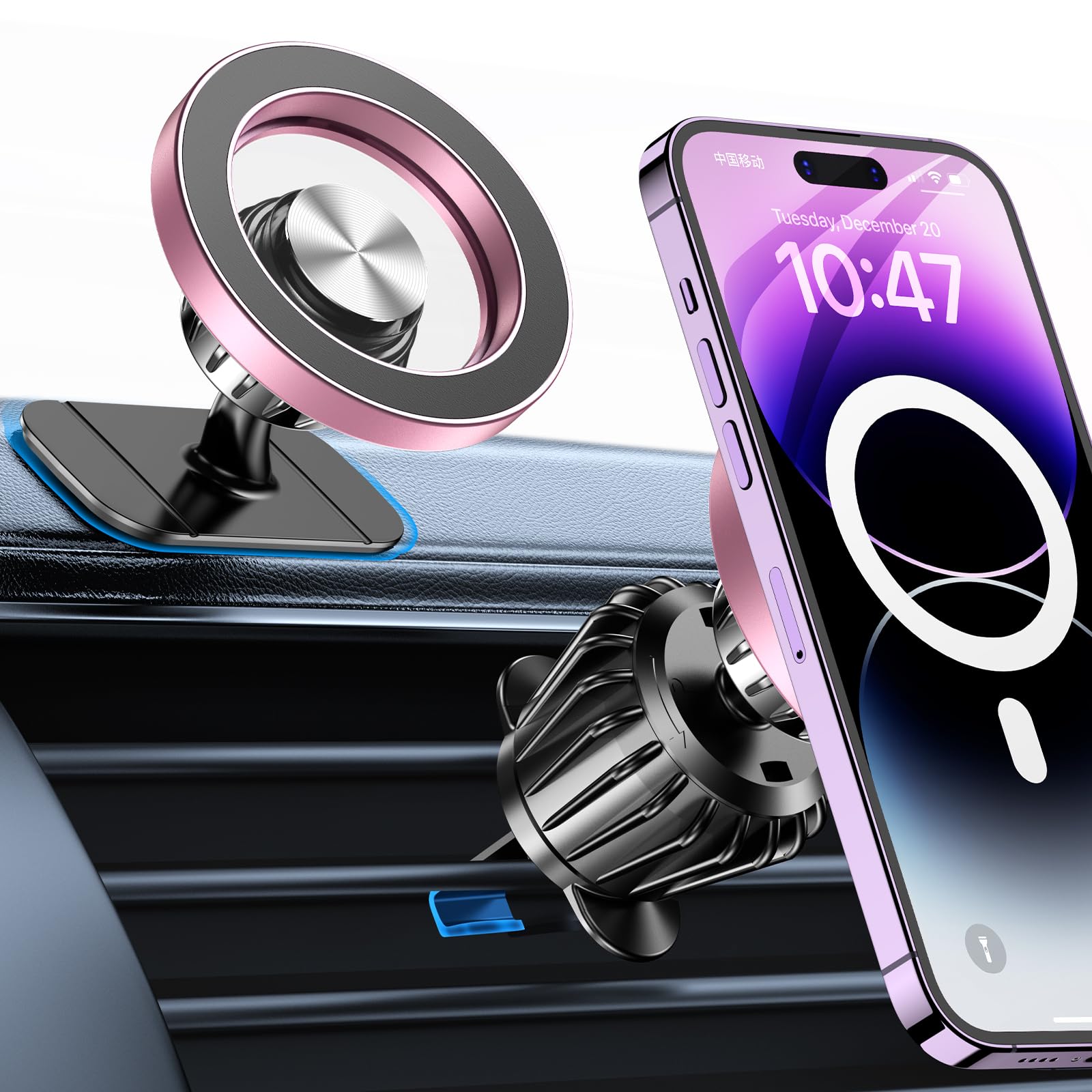 Sleek Magnetic Dashboard Phone Mount
