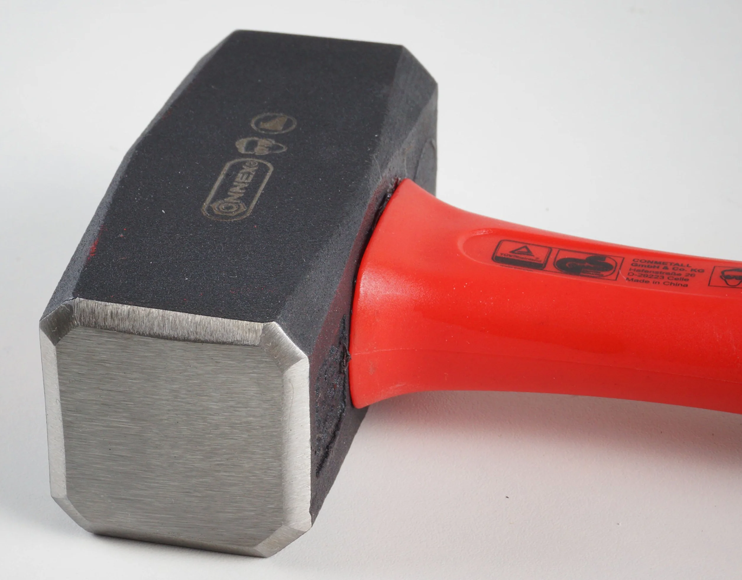 Connex Fäustel 1000 g Glasfaserstiel 2K-Gr. - rot / schwarz - Zwei-Komponentengriff - mit Glasfaserstiel / Hammer / Stahlfäustel / COX623000