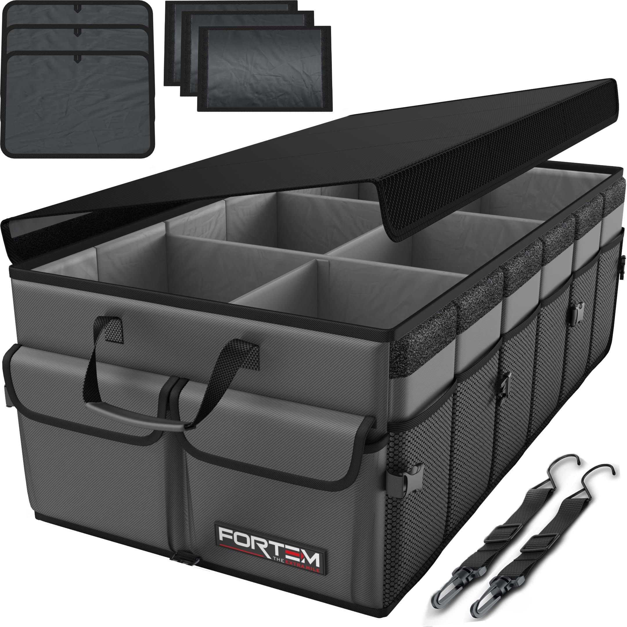 Refined Collapsible Trunk Organizer with Lid
