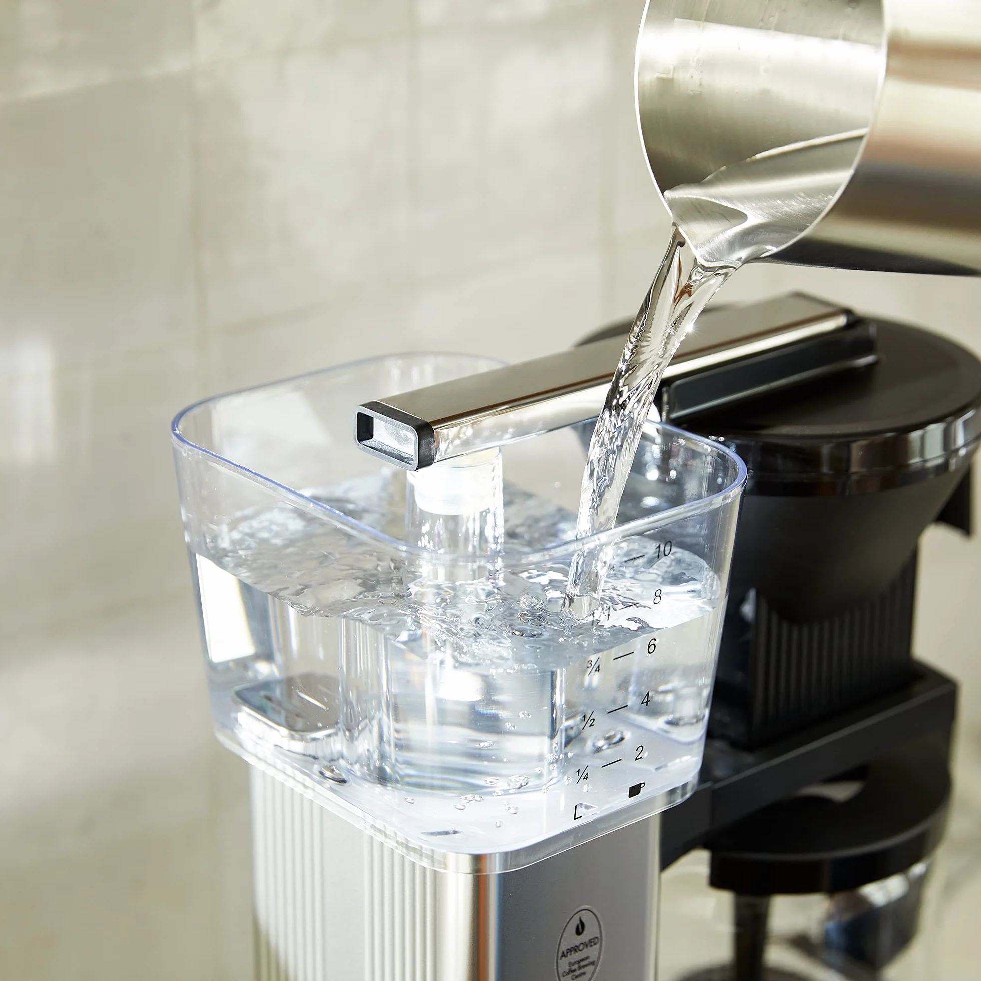 53933 KBGV Select 10-Cup Coffee Maker, Off-White, 40 ounce, 1.25l & #4 White Paper Filters, 100-count per box