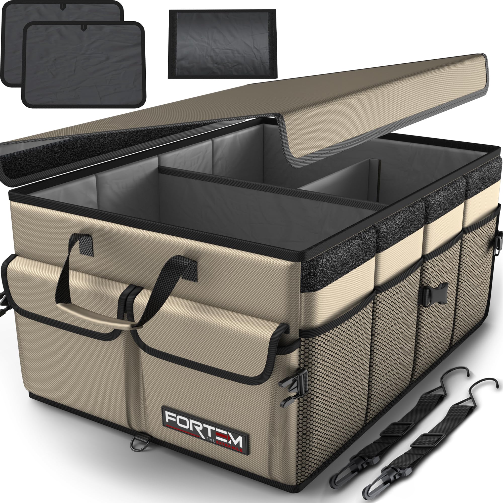 Refined Collapsible Trunk Organizer with Lid