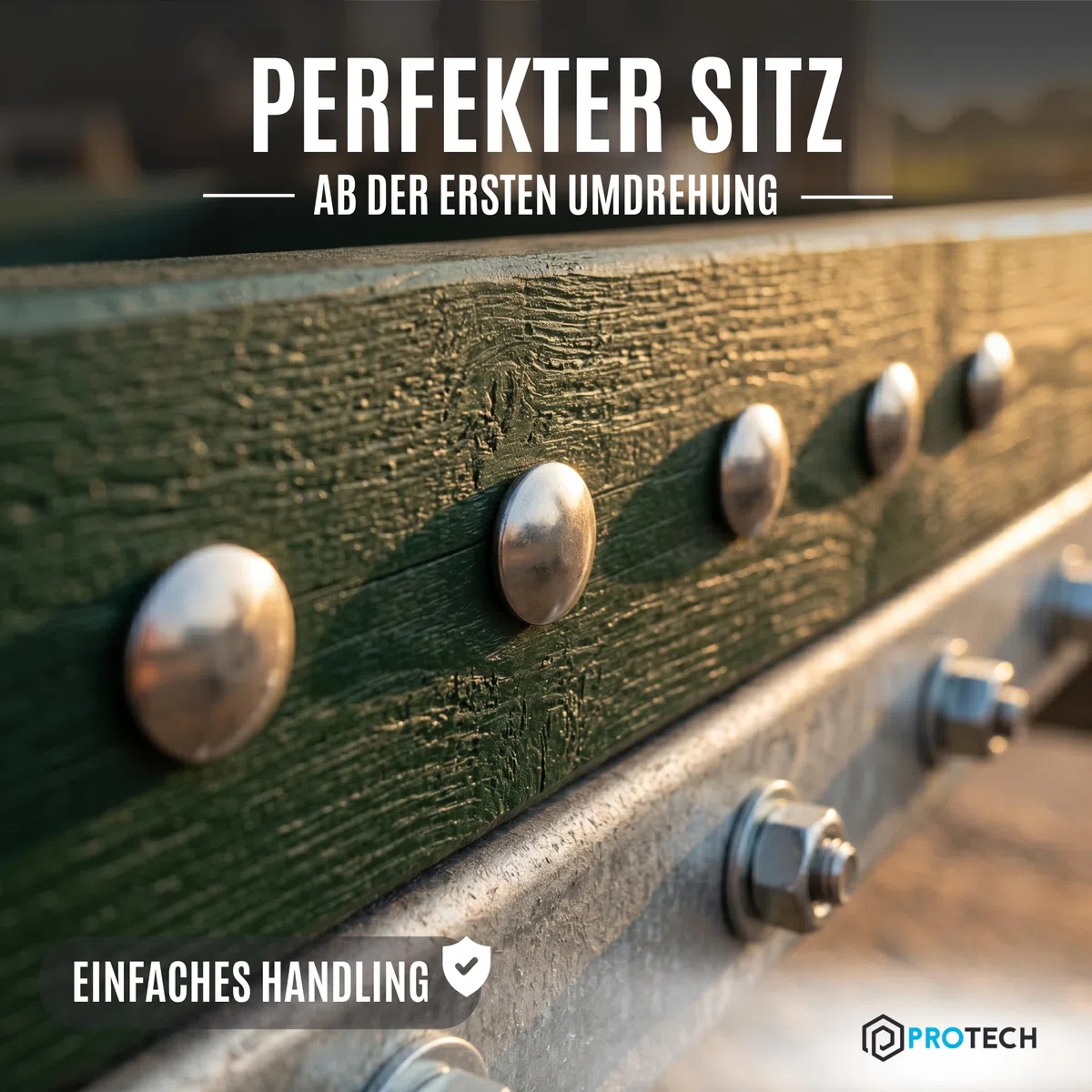 PROTECH 15 Stück Schlossschrauben M8x30 DIN 603 | Rostfreier Edelstahl A2 V2A | Flachrundschrauben mit Vierkantansatz & Vollgewinde für Holz Zaun Tor