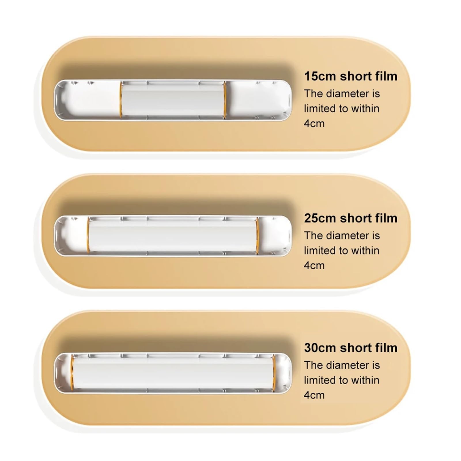 Sleek Magnetic Wrap Dispenser with Cutter