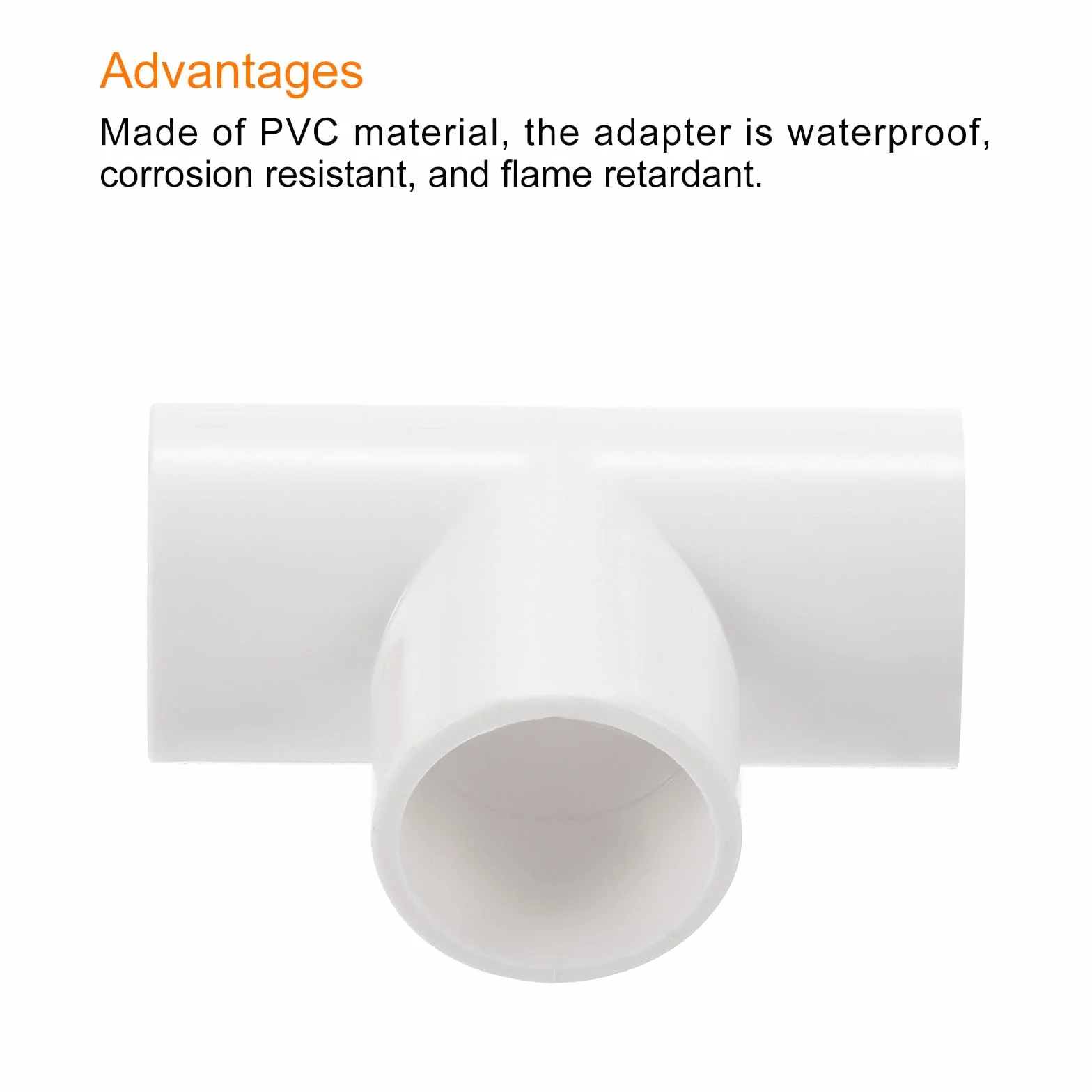 QUARKZMAN 30 Stück PVC Rohrverbinder 16 mm T-förmige Kupplung Kanalverbinder Kupplungsverbinder Kabelrohr Pipe Fitting Anschluss für Leitungsinstallation Elektrische Rohre, Weiß