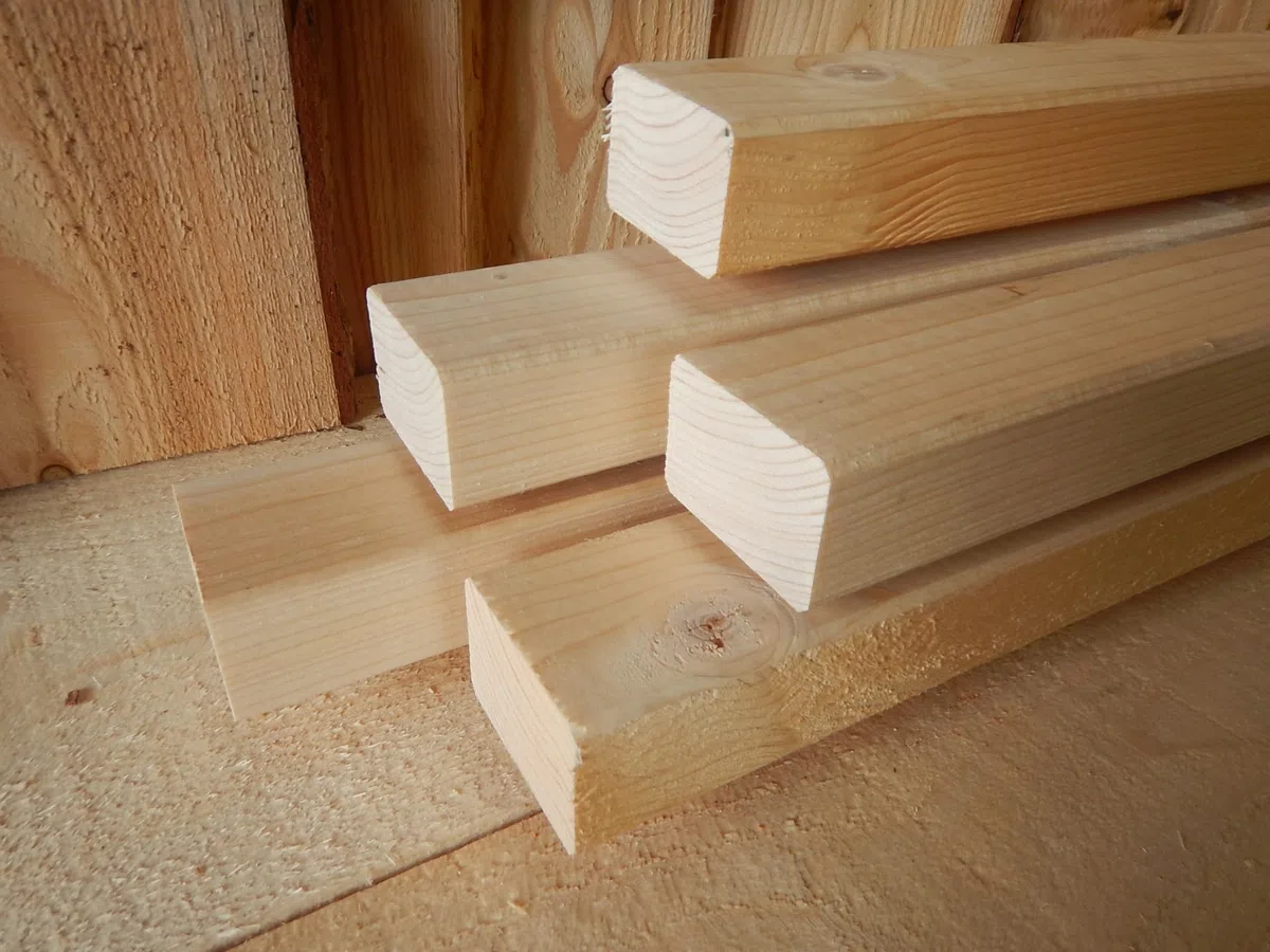 Fichte 60x40mm KVH Nsi gehobelt KANTHOLZ BALKEN SCHALUNG HOLZ BAUHOLZ 10cm LÄNGE (10)