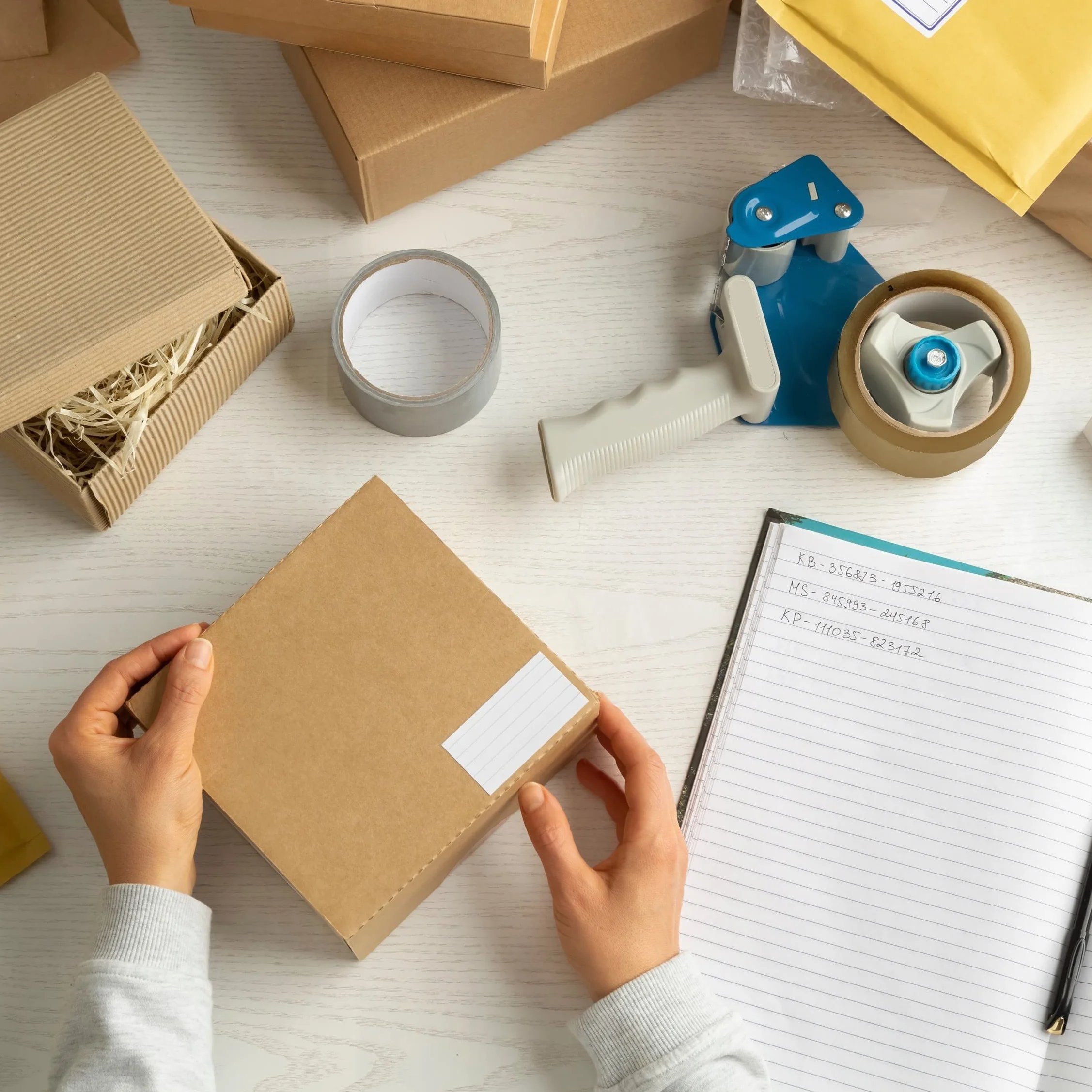 D.RECT Paketklebeband 6er Pack 50m x 48mm - Paketband - Klebeband Braun zum Verpacken von Paketen und Versandschachteln, Umzug - 6 Rollen