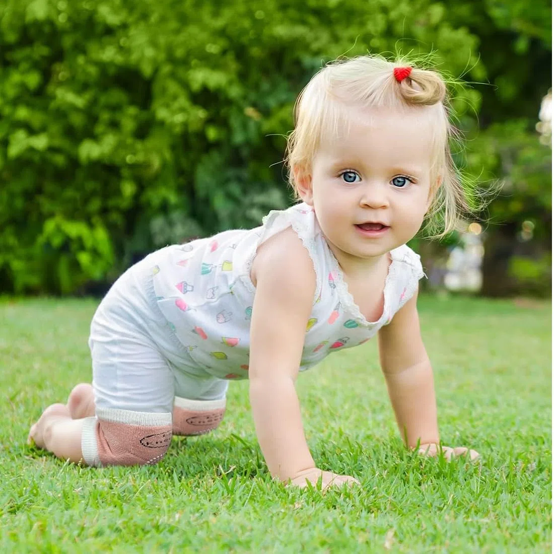 Knieschoner Baby Krabbeln, Rutschfeste Krabbel-Knieschoner