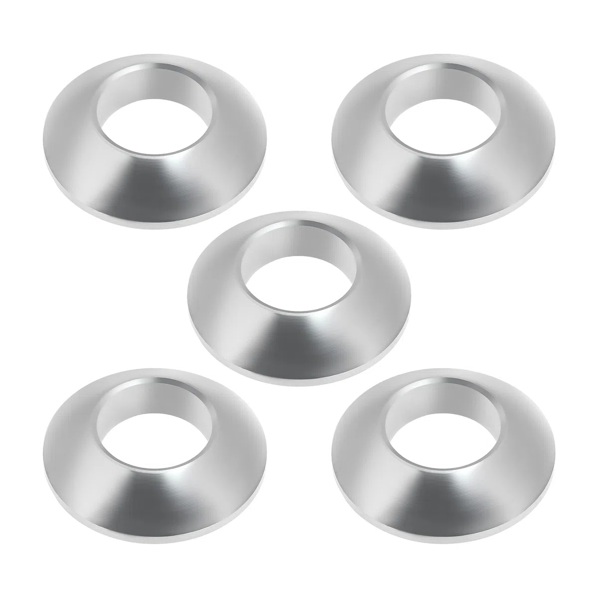 5 Stück M8 Kugelscheibe Edelstahl Verchromt Außendurchmesser 17 Mm Kompatibel mit der Befestigung von Lederbesätzen An Autotüren