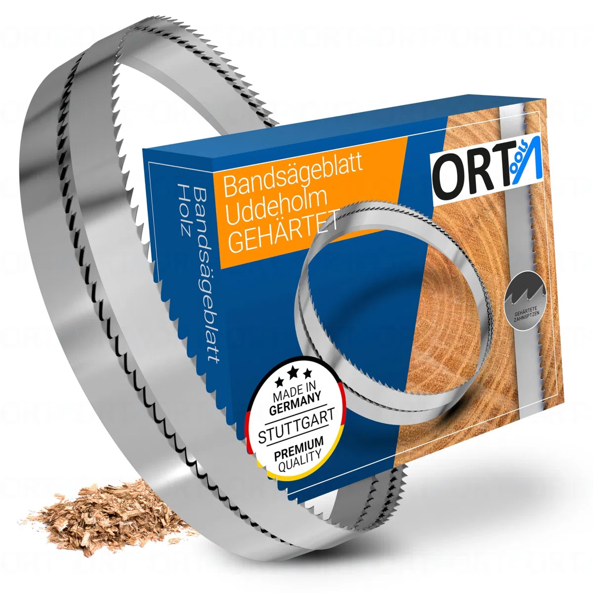 ORTA 1er-Set Uddeholm gehärtete Bandsägeblatt, 2240 x 12 x 0,50 x 6 mm | Ideal zum Trennen von Weich- & Hartholz