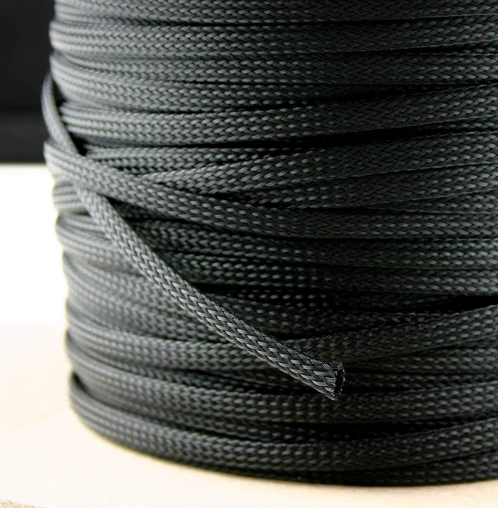 5 Meter Gewebeschlauch Ø 3-80 mm Geflechtschlauch PET Isolierschlauch Kabelschutz Kabelschlauch (8-16 mm)