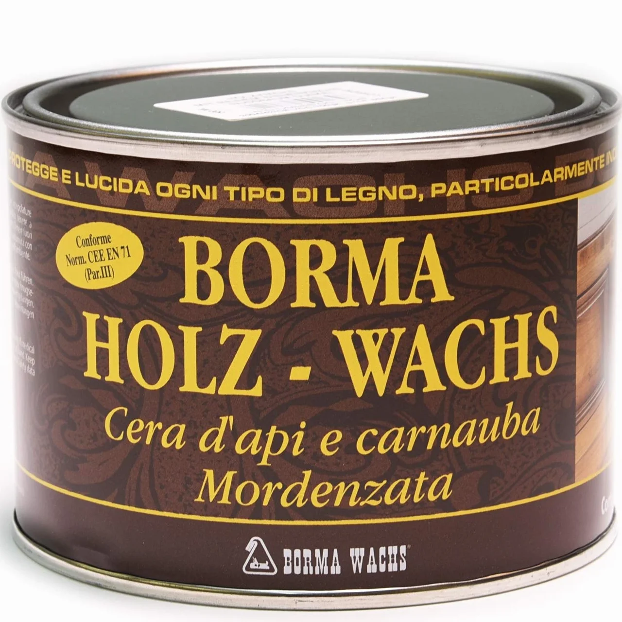 500ml Holzwachs EN-71/3 Zertifiziert (60 - schwarz)