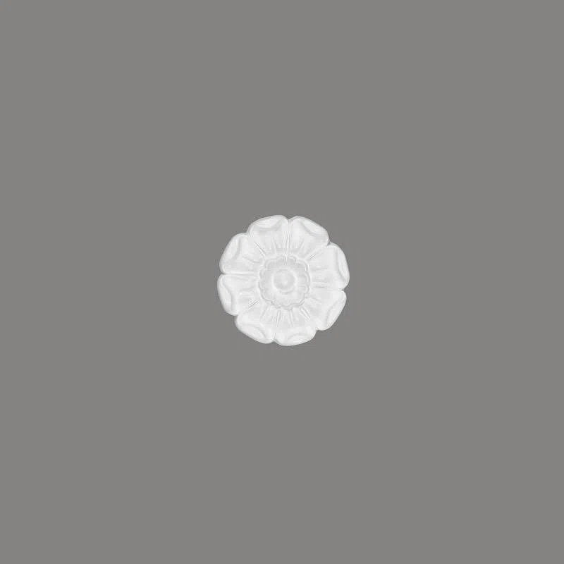 MARDOM DECOR Decken Rosette I B3110 I Moderne Stuckrosette Deckenrosette Wandrosette Zierelemente I Ø 9,5 cm x 1,2 cm