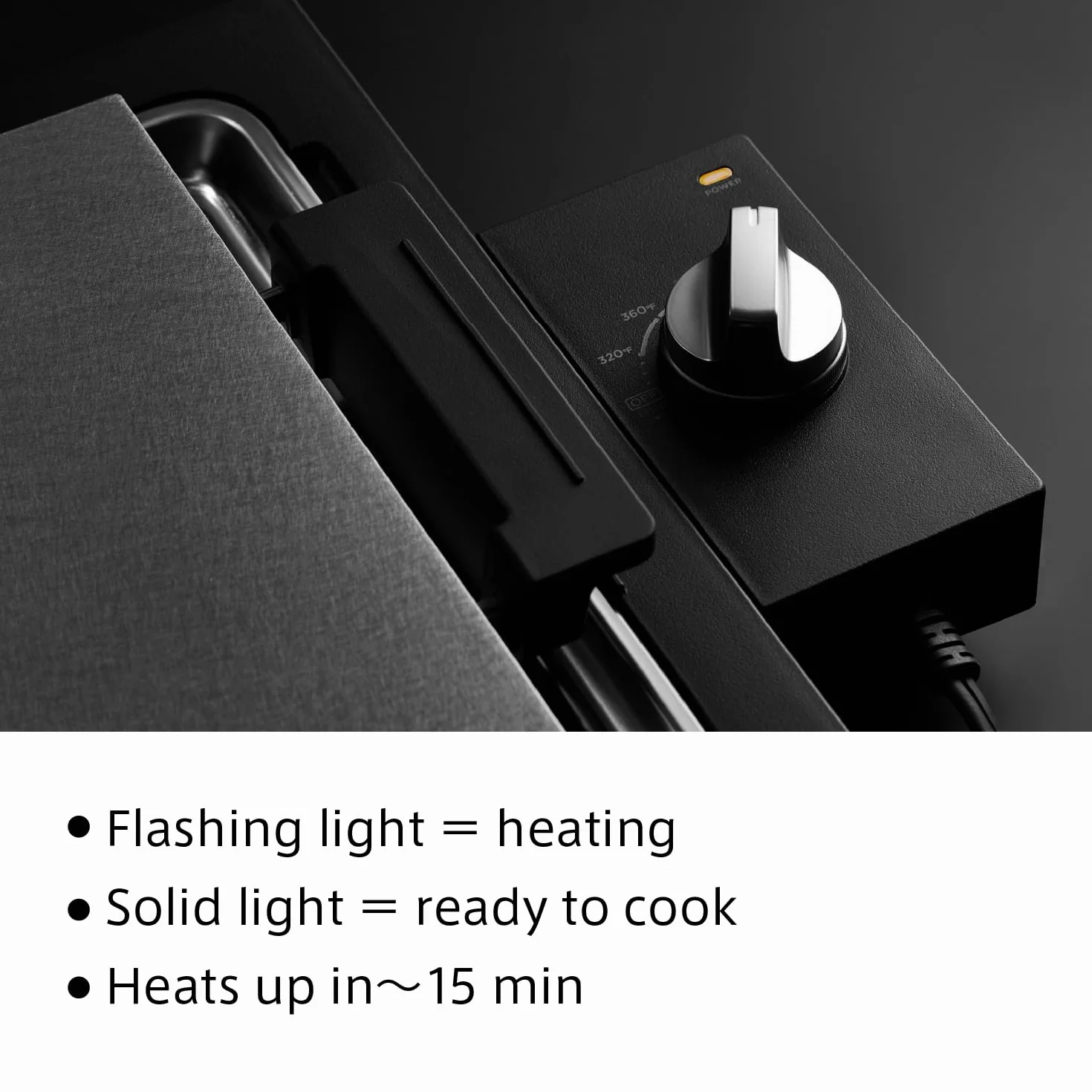 The Teppanyaki | Electric Griddle | 15” W x 9.6” D Cooking Surface | 6.6mm Thick Plate | Precise Temperature Control (320°F–430°F) | 360 Design | Perfect for Steak, Okonomiyaki, Crepes, & More