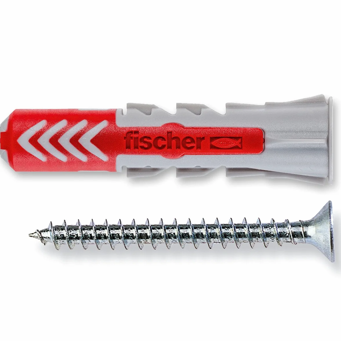 Fischer – Dübel Duopower mit Schraube, grau, 544016