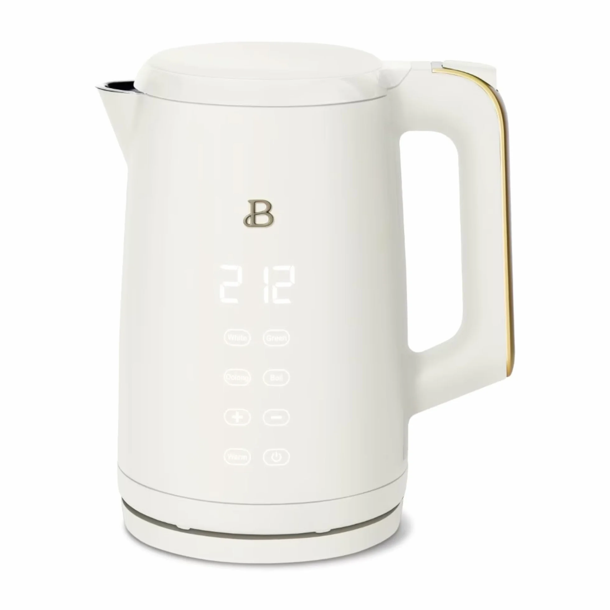 Electric Kettle 1.7L 1500W with Touch-Activated Display, Programmable Temperature Control, 4 Preset Tea Settings, Auto Shut-Off, 360° Base (White Icing)