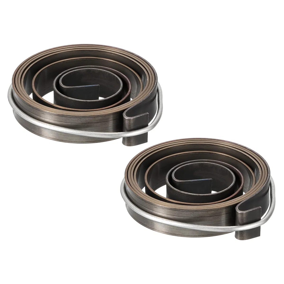 QUARKZMAN Bohrmaschinen-Federspindel Bohrmaschinen-Spindelvorschub Rückholfeder Spulenkernfeder Montagefeder Stahl Chemisch Schwarz 1100mm Ausdehnung Lang 45 x 10 x 0,8mm 2 Stück