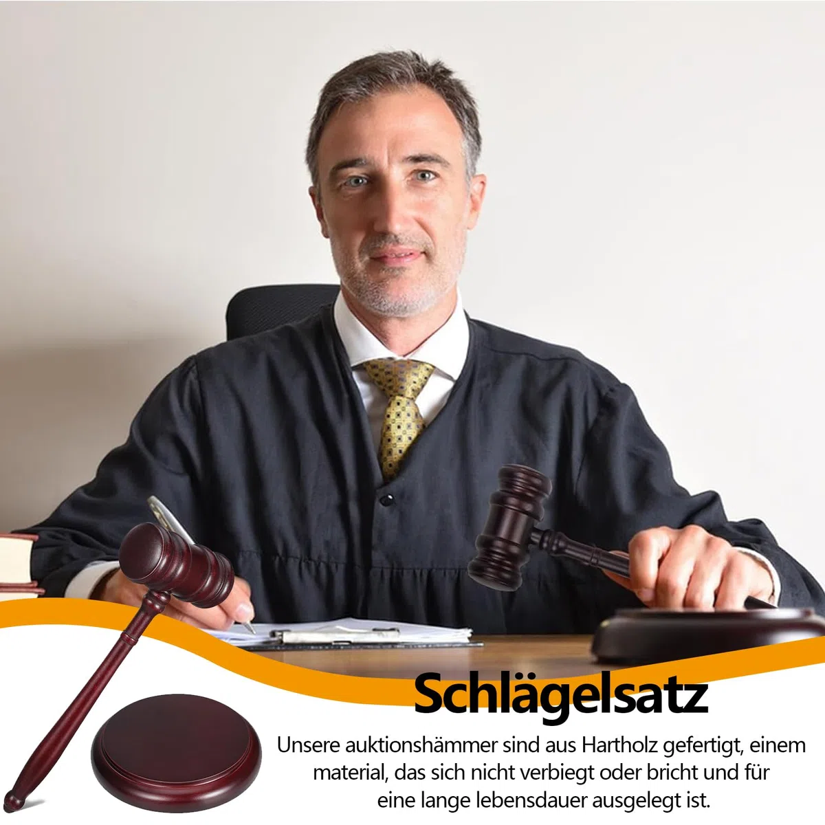 Richter Hammer, Richter Hammer Holz, Richterhammer Holz, Holz Richter Hammer,Richter Hammer Holz mit Sockel, für Richter Anwalt Student Auktion Verkauf Meetings
