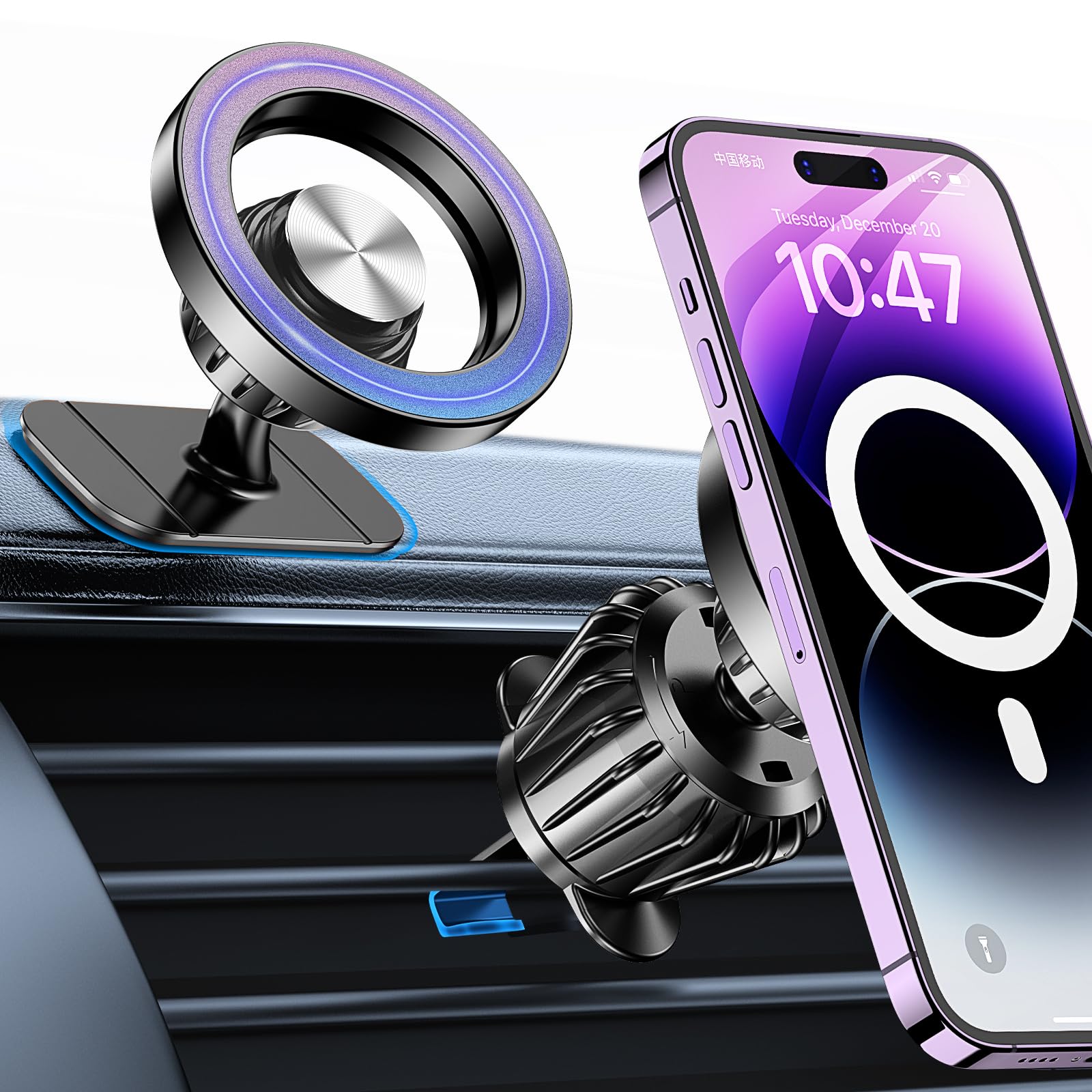 Sleek Magnetic Dashboard Phone Mount