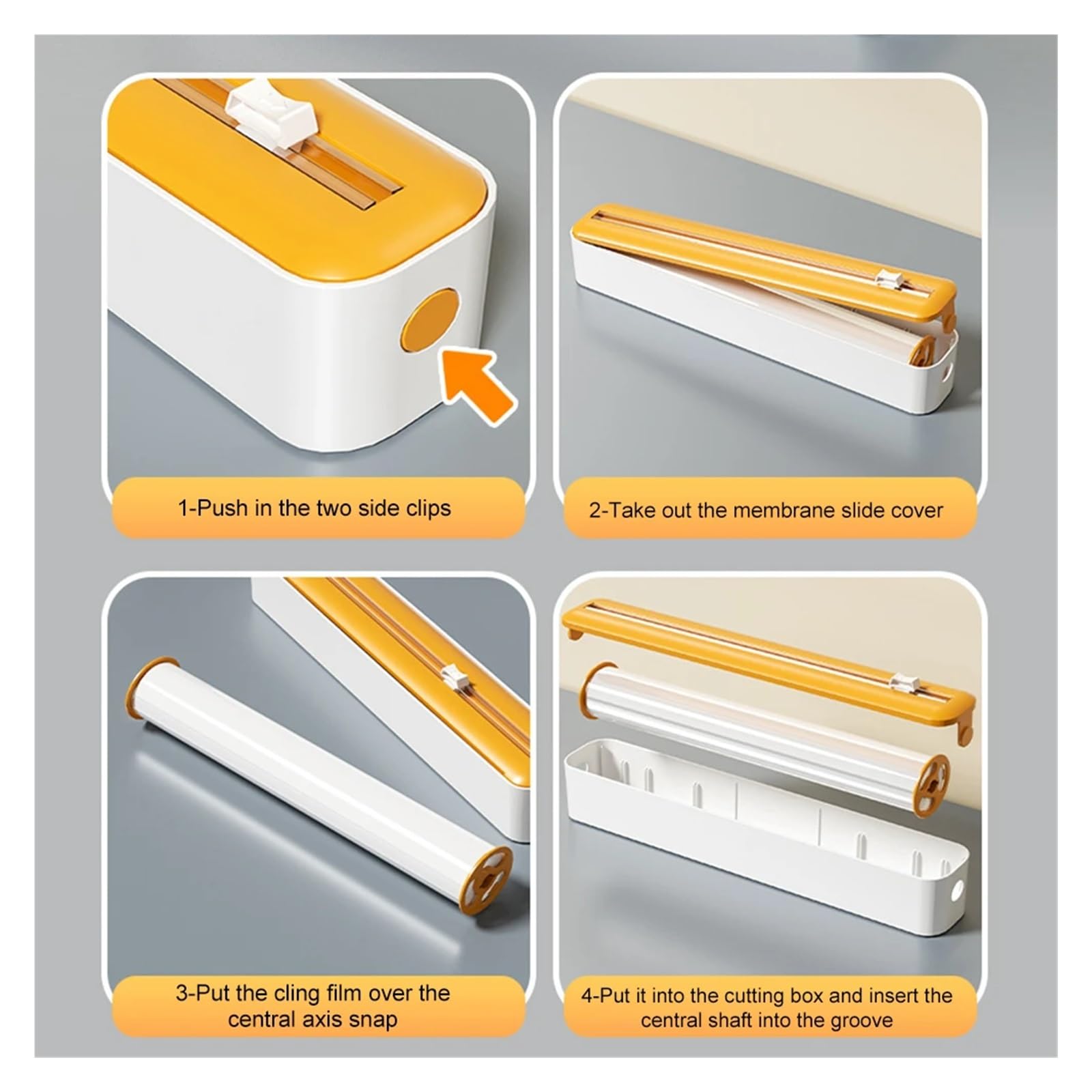 Sleek Magnetic Wrap Dispenser with Cutter