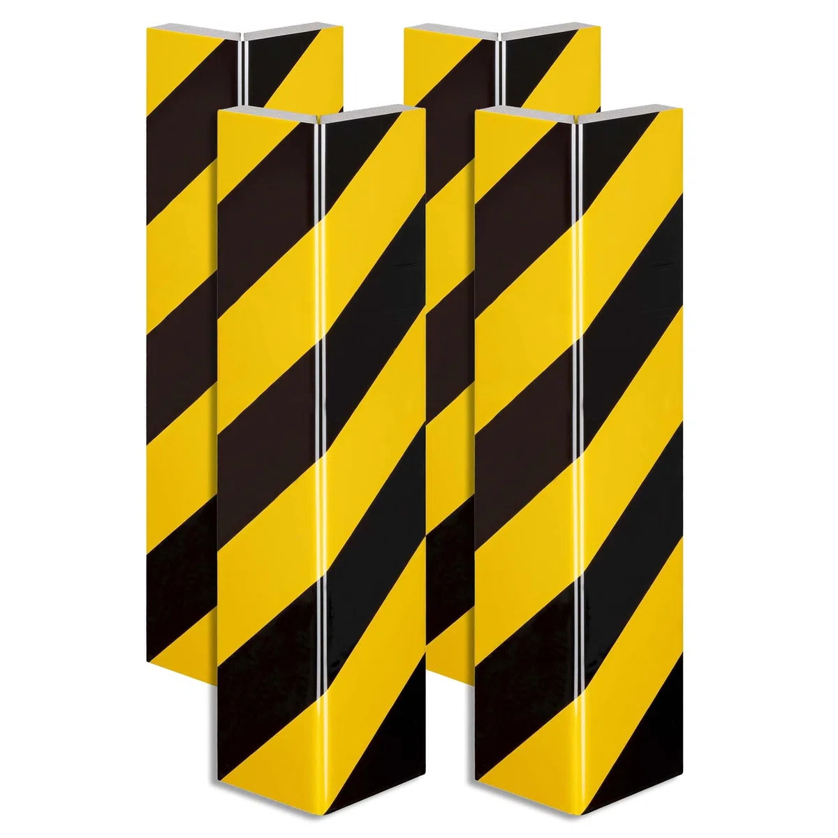 Wiltec Garagen Wandschutz 4 Stück je 400 x 75 x 20 mm, 4er-Set selbstklebender Türkantenschutz für Ihr Auto aus robustem EVA-Material, Einparkhilfe Garage