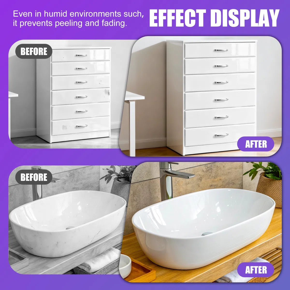 Emaille Reparatur Lack, 200ml Weiß Matt und Glänzend Badewannenlack- Schnell trocknend und Wasserfest, für Dellen abdecken, Fliesenreparatur, Waschbecken, Keramik im Badezimmer, Wände, Böden, Möbel