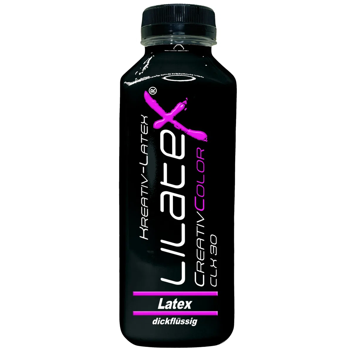 500 ml Lilatex farbiges Creativ-Latex dickflüssig Flüssiglatex/Farblatex/Latexmilch/Naturlatex (schwarz)