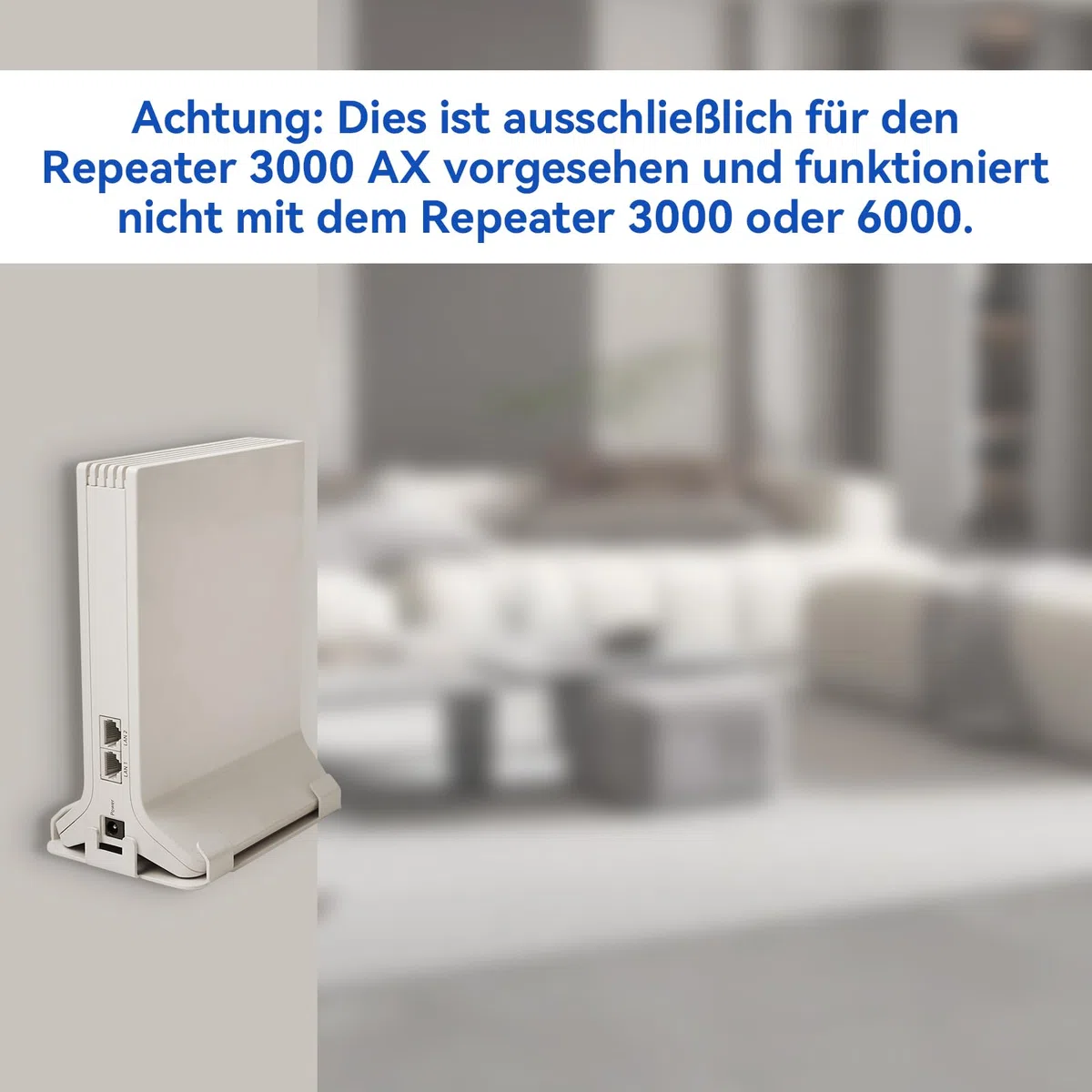 shinar Metall Wandhalterung Kompatibel mit FritzBox Repeater 3000AX Repeater Halterung inkl. Montagezubehör Kabelmanagement Wandmontage Wand Halter